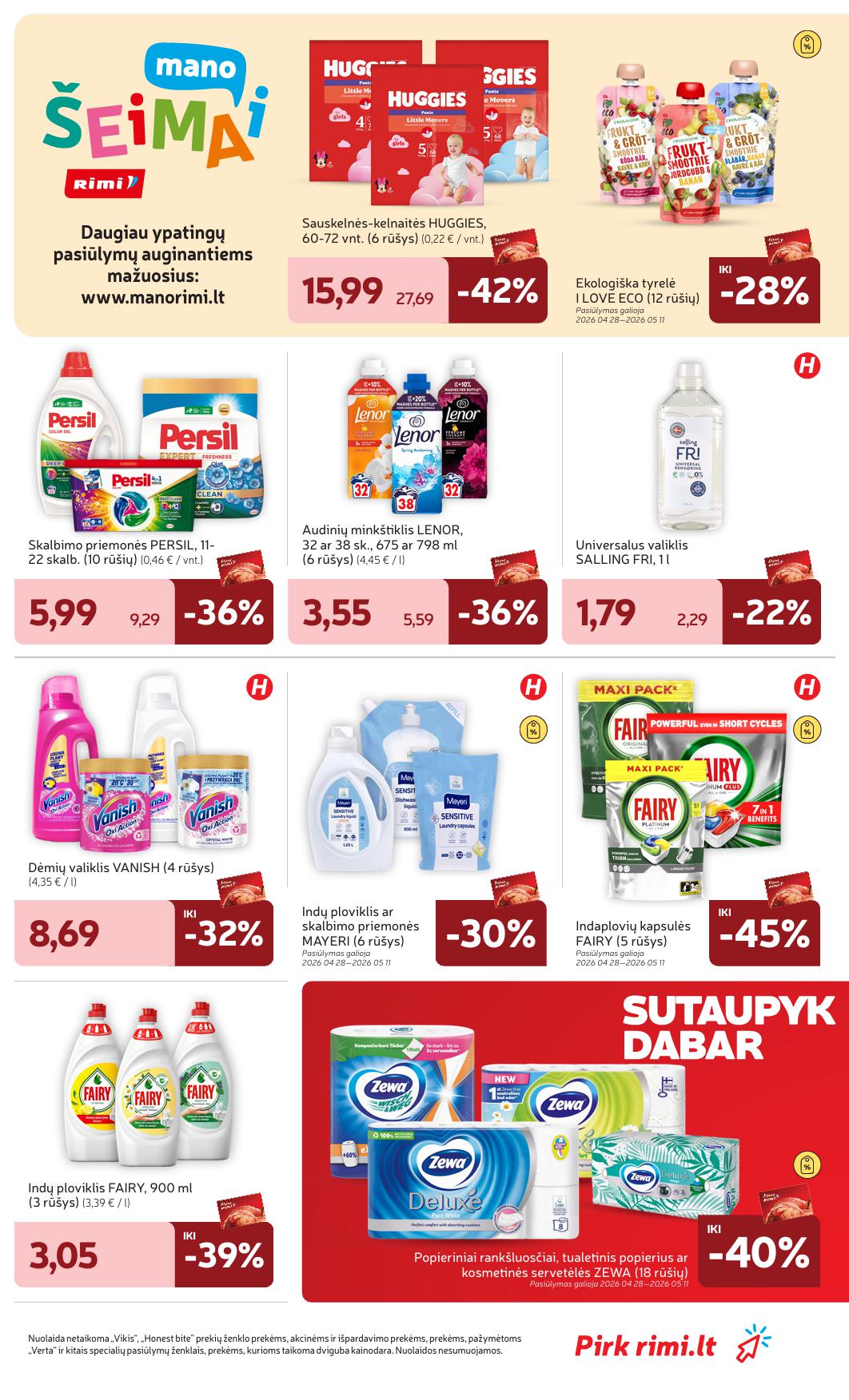 Naujausias RIMI kaininis katalogas 2026.04.28 - 2026.05.04