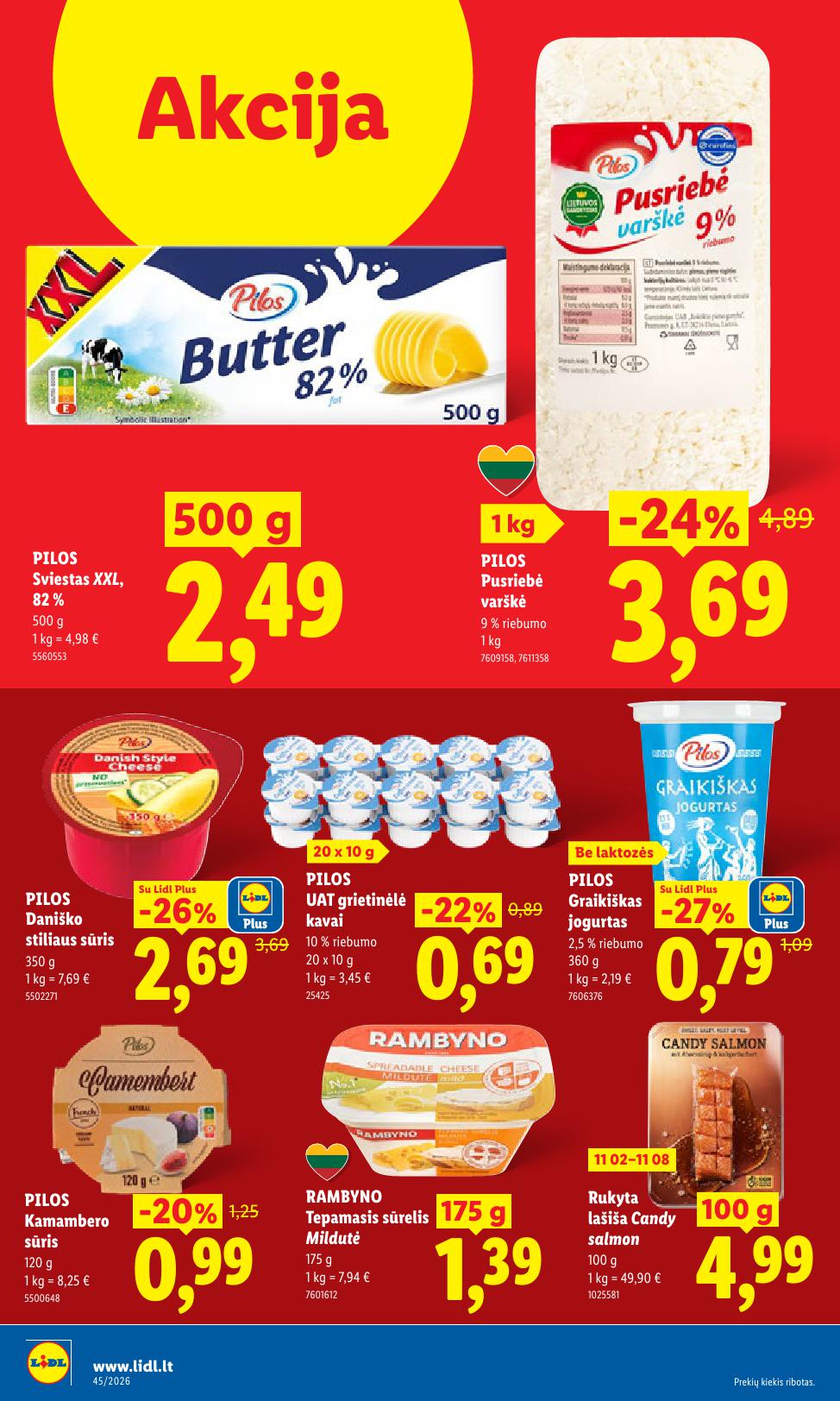 Naujausias LIDL kaininis katalogas 2026.11.02 - 2026.11.08