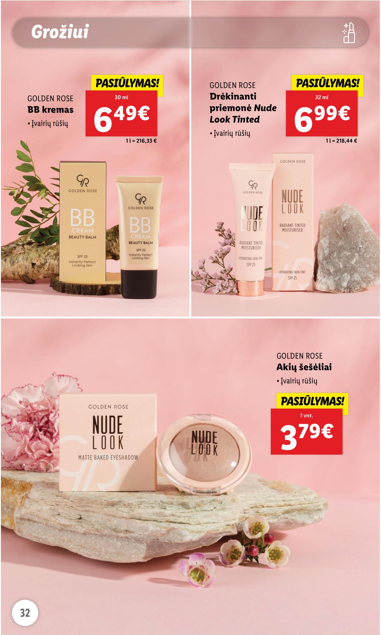 LIDL prekių katalogas "Grožio festivalis" galioja nuo 2023.05.01