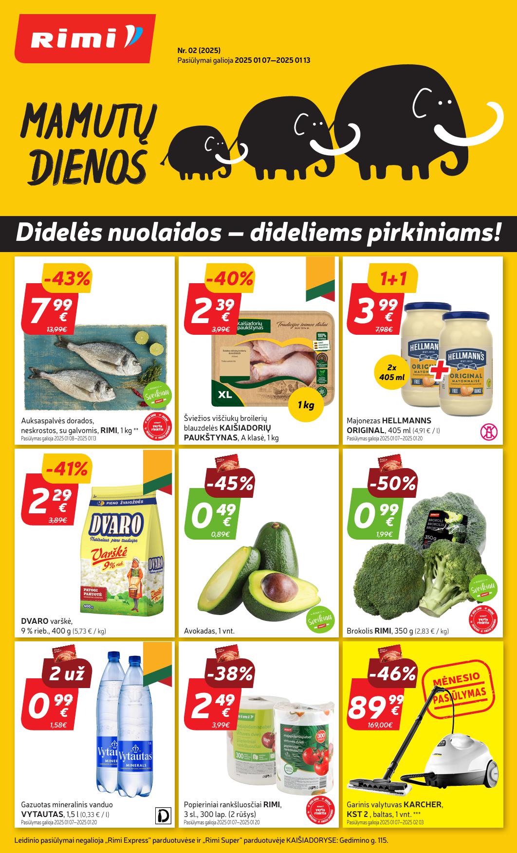 Naujausias RIMI kaininis katalogas 2025.01.07 - 2025.01.13