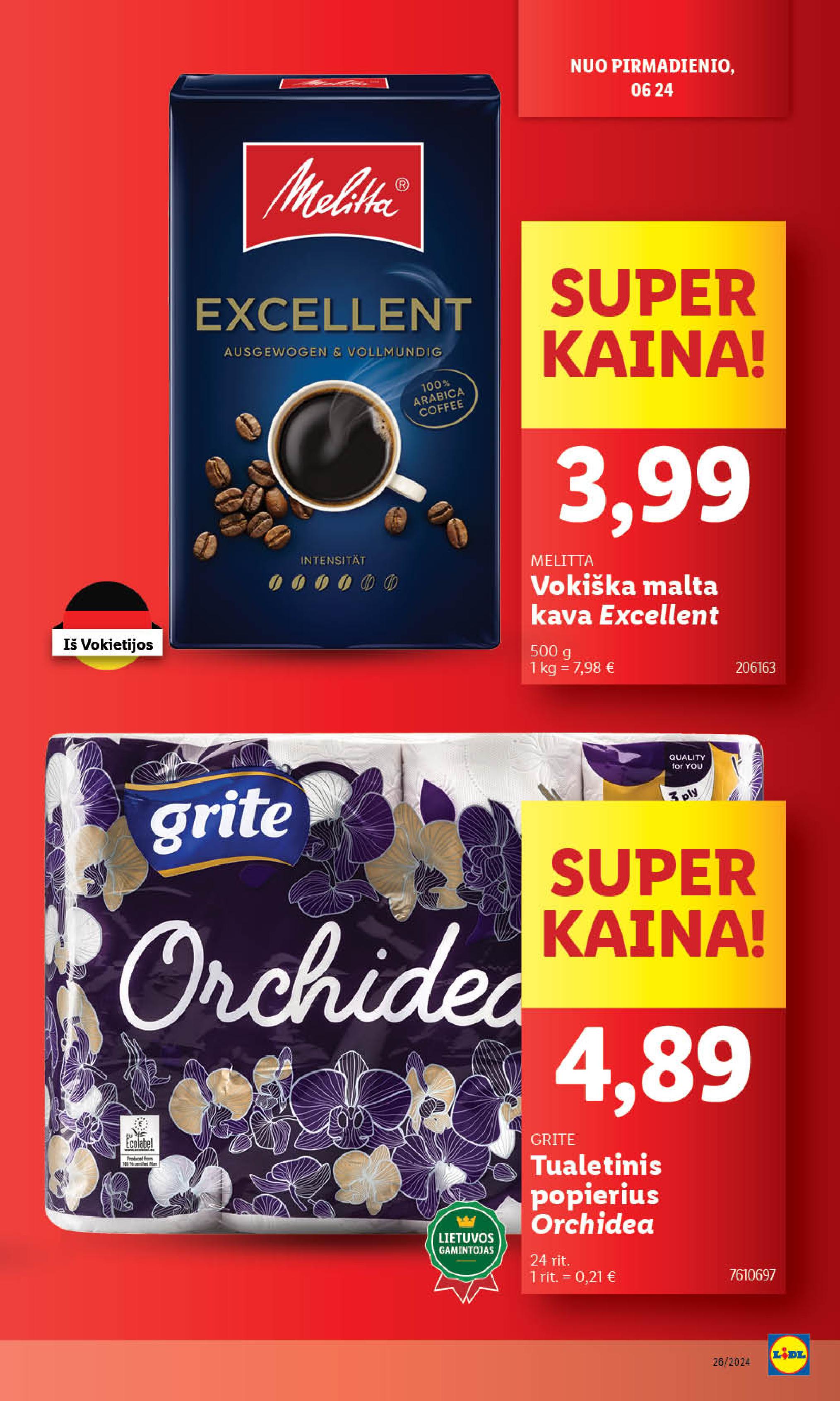 Naujausias LIDL kaininis katalogas 2024.06.24 - 2024.06.30