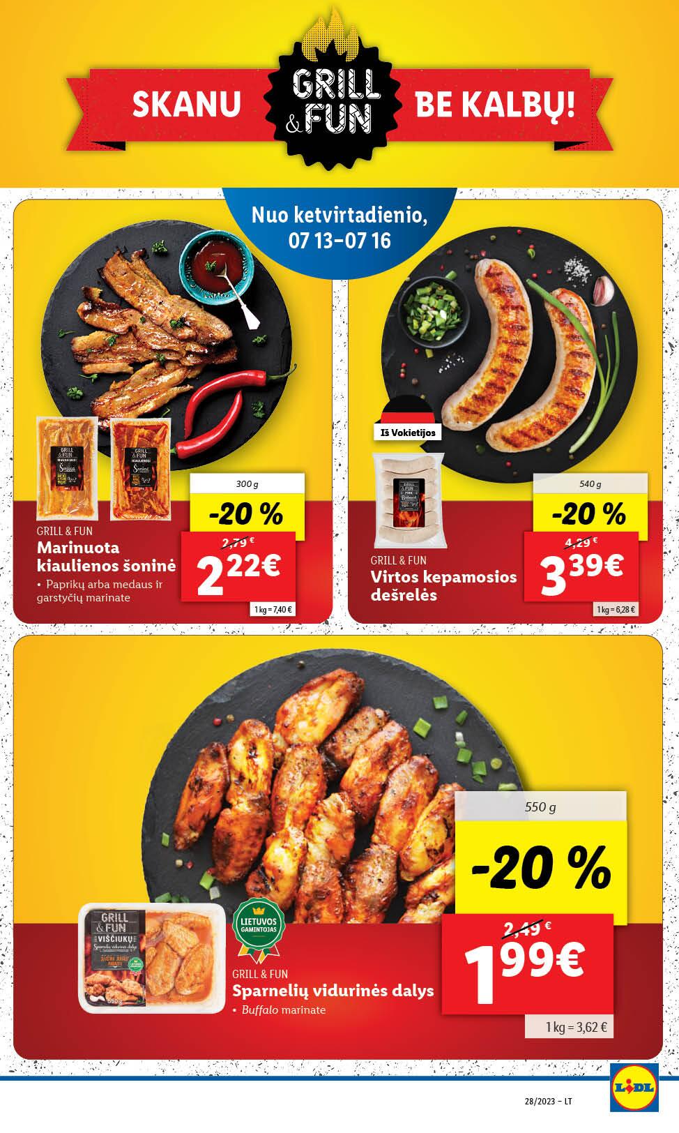Naujausias LIDL kaininis katalogas 2023.07.10 - 2023.07.16