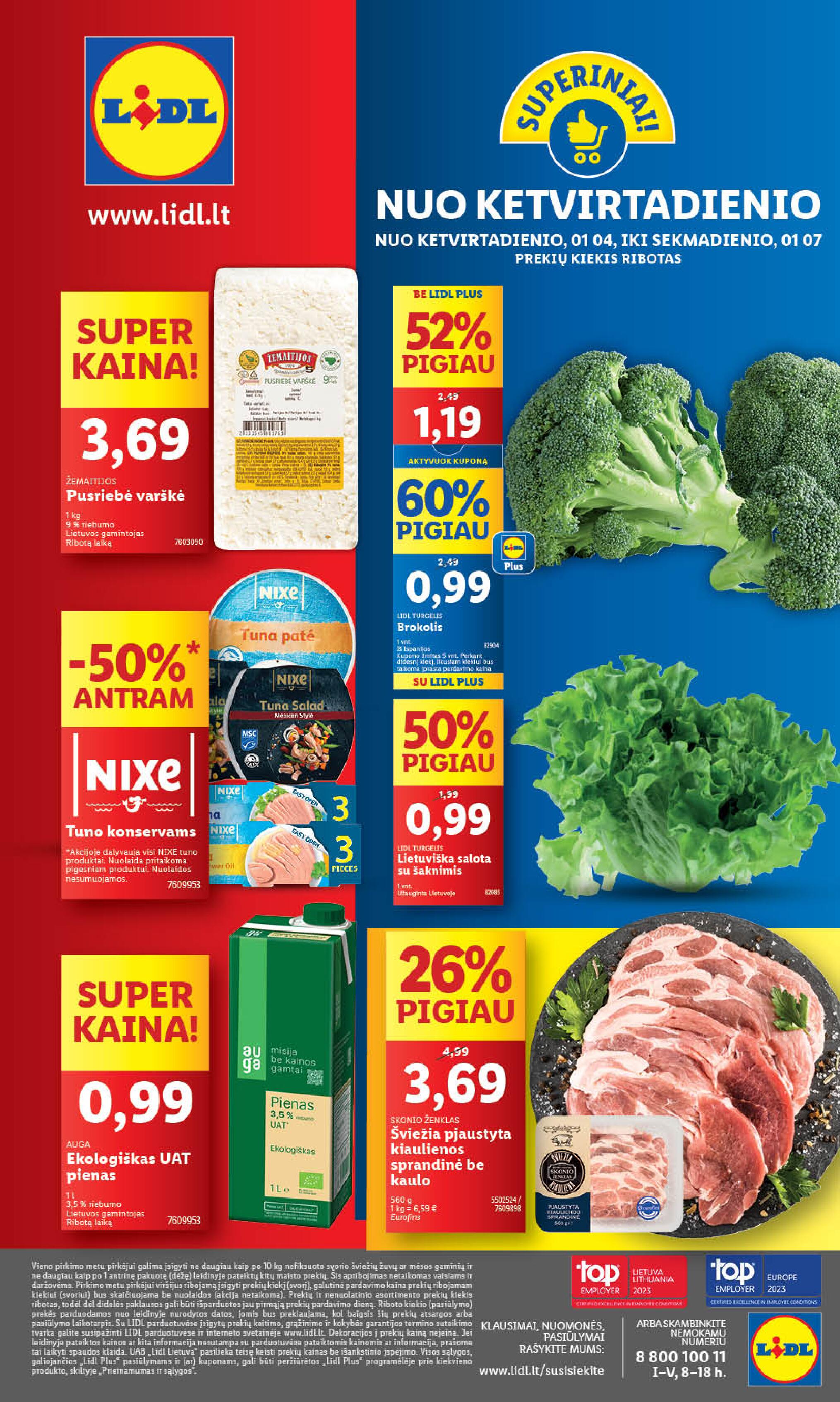 Naujausias LIDL kaininis katalogas 2024.01.02 - 2024.01.07