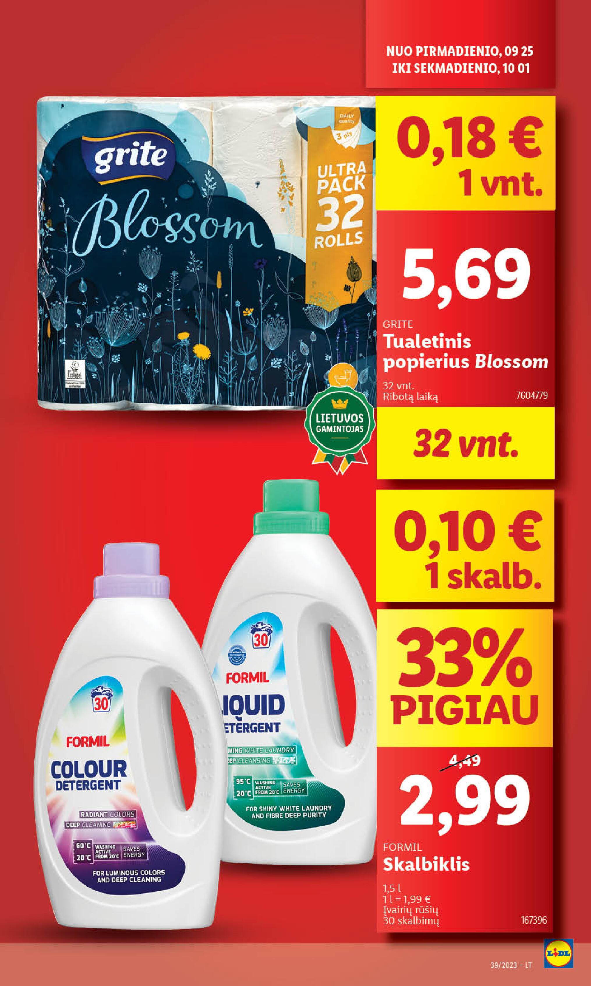 Naujausias LIDL kaininis katalogas 2023.09.25 - 2023.10.01