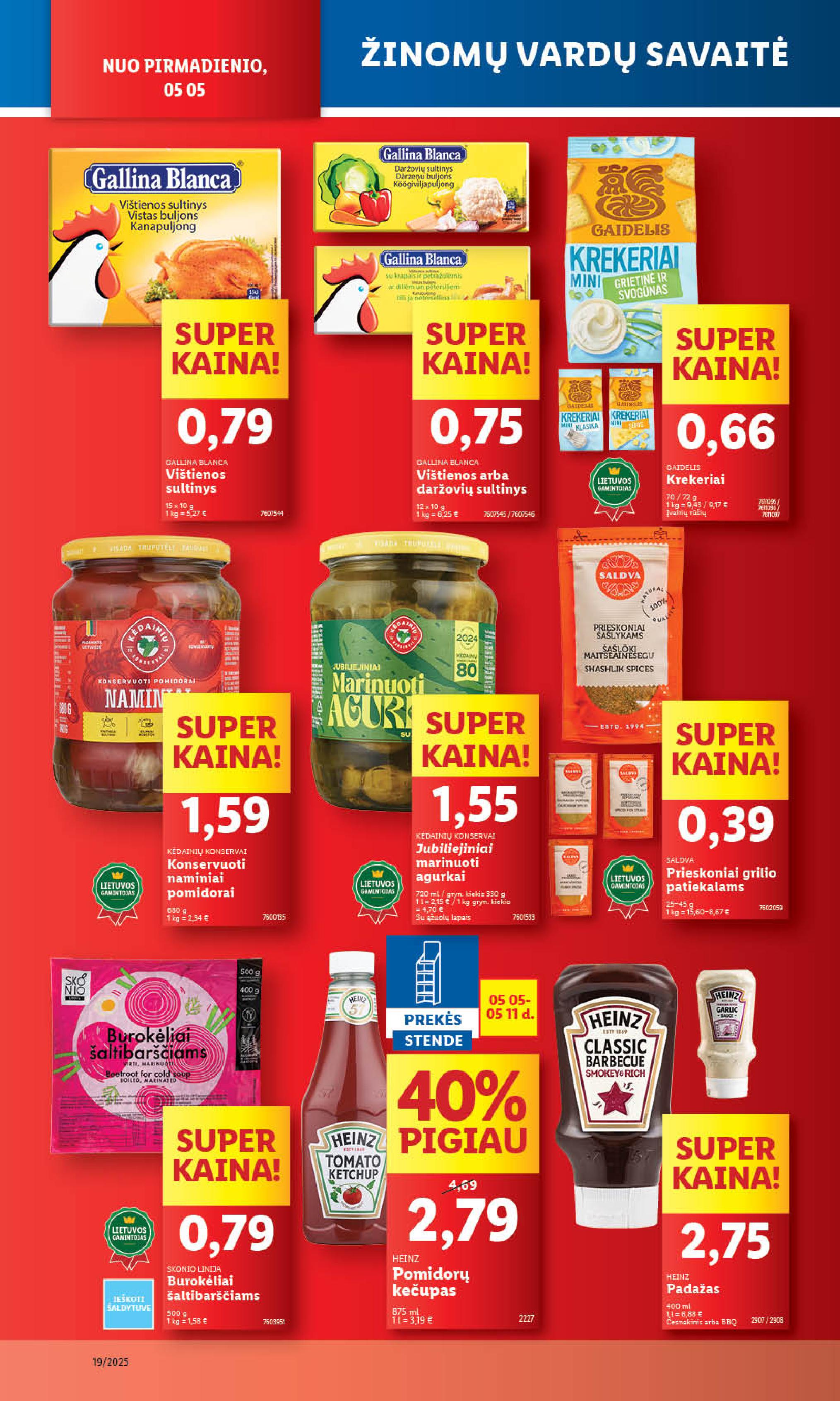 Naujausias LIDL kaininis katalogas 2025.05.05 - 2025.05.11