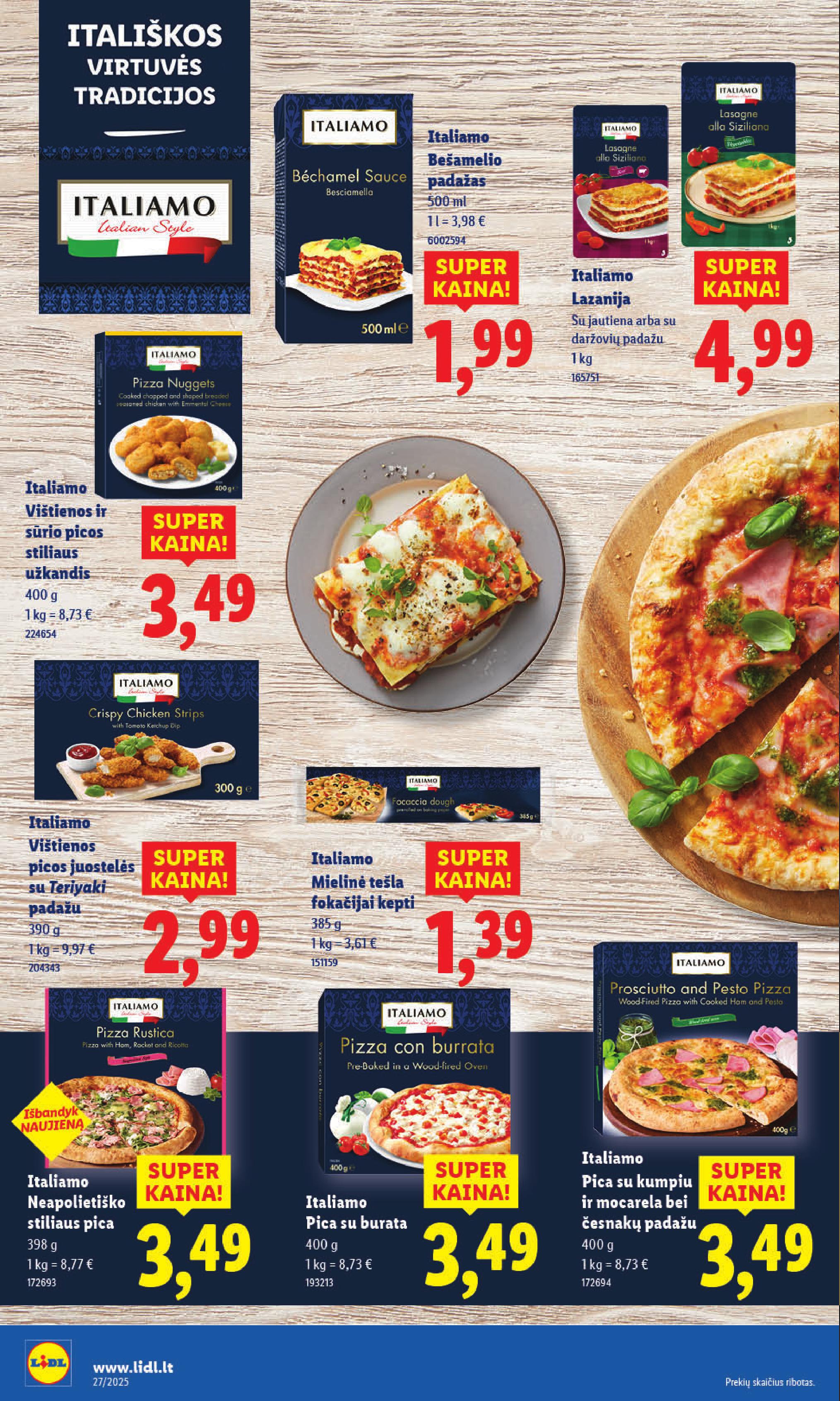 Naujausias LIDL kaininis katalogas 2025.06.30 - 2025.07.06