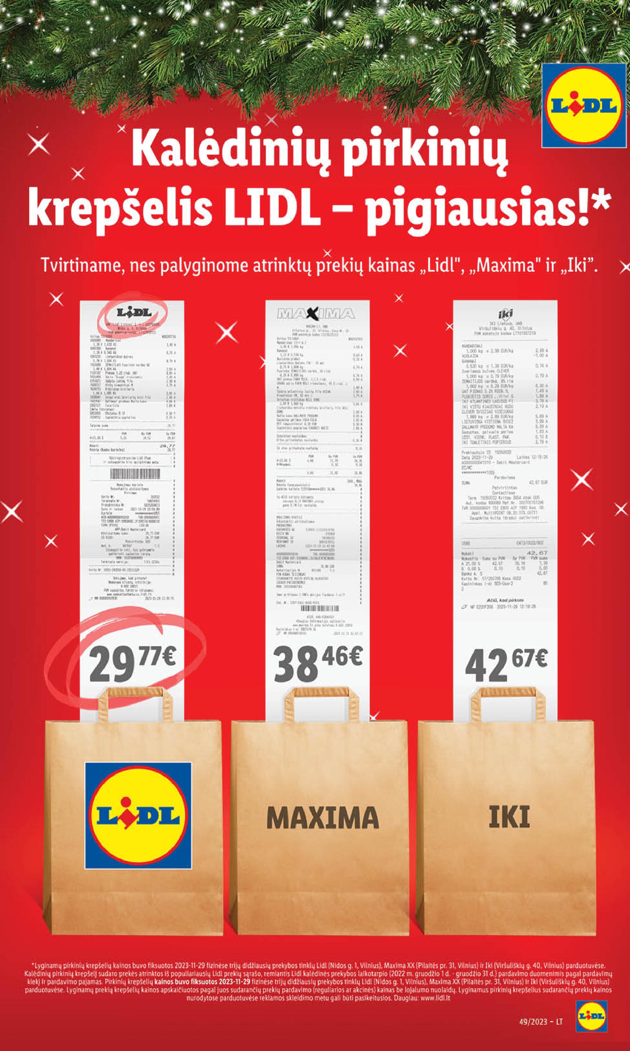 Naujausias LIDL kaininis katalogas 2023.12.04 - 2023.12.10