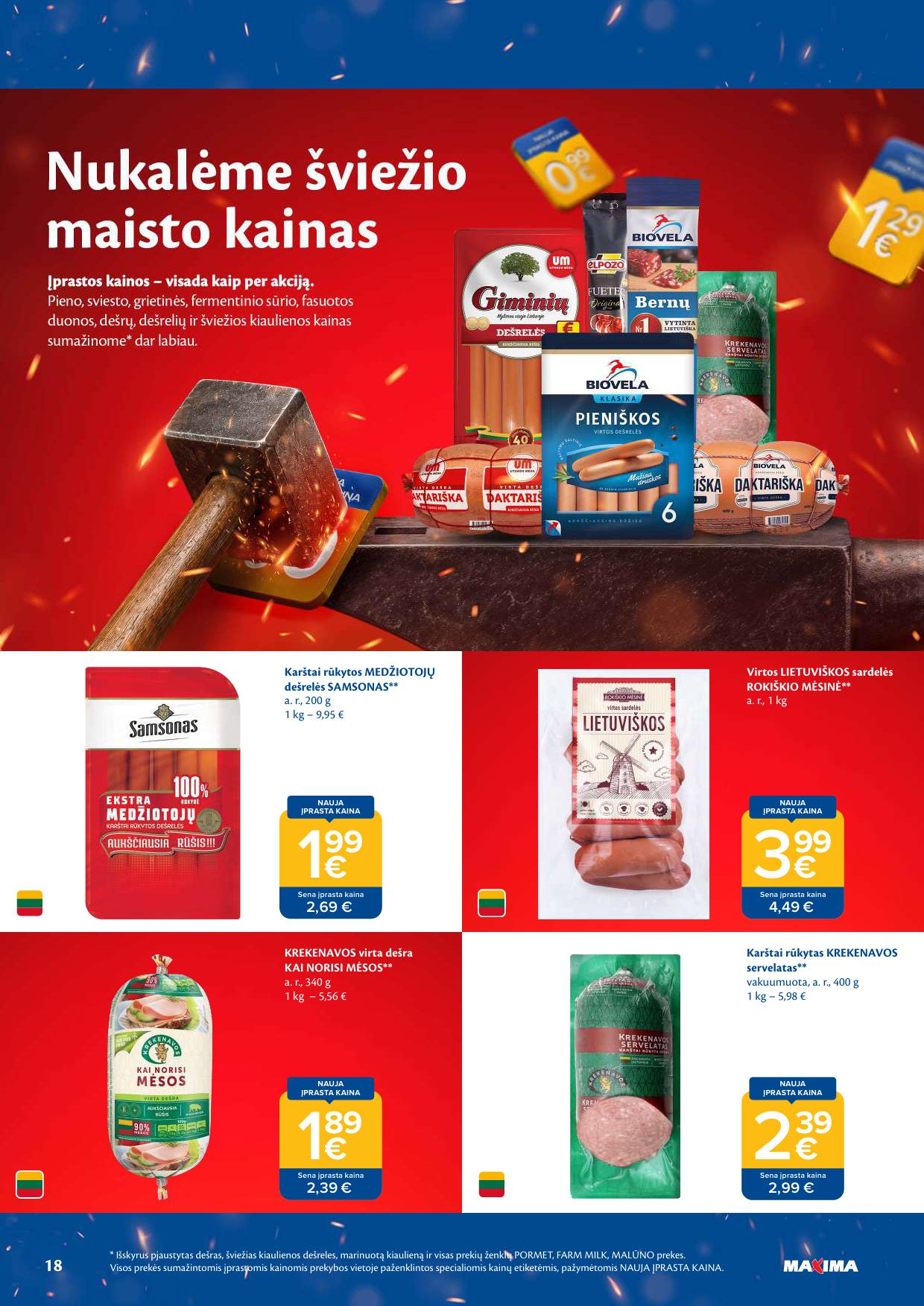 Naujausias MAXIMA kaininis katalogas 2026.09.08 - 2026.09.14