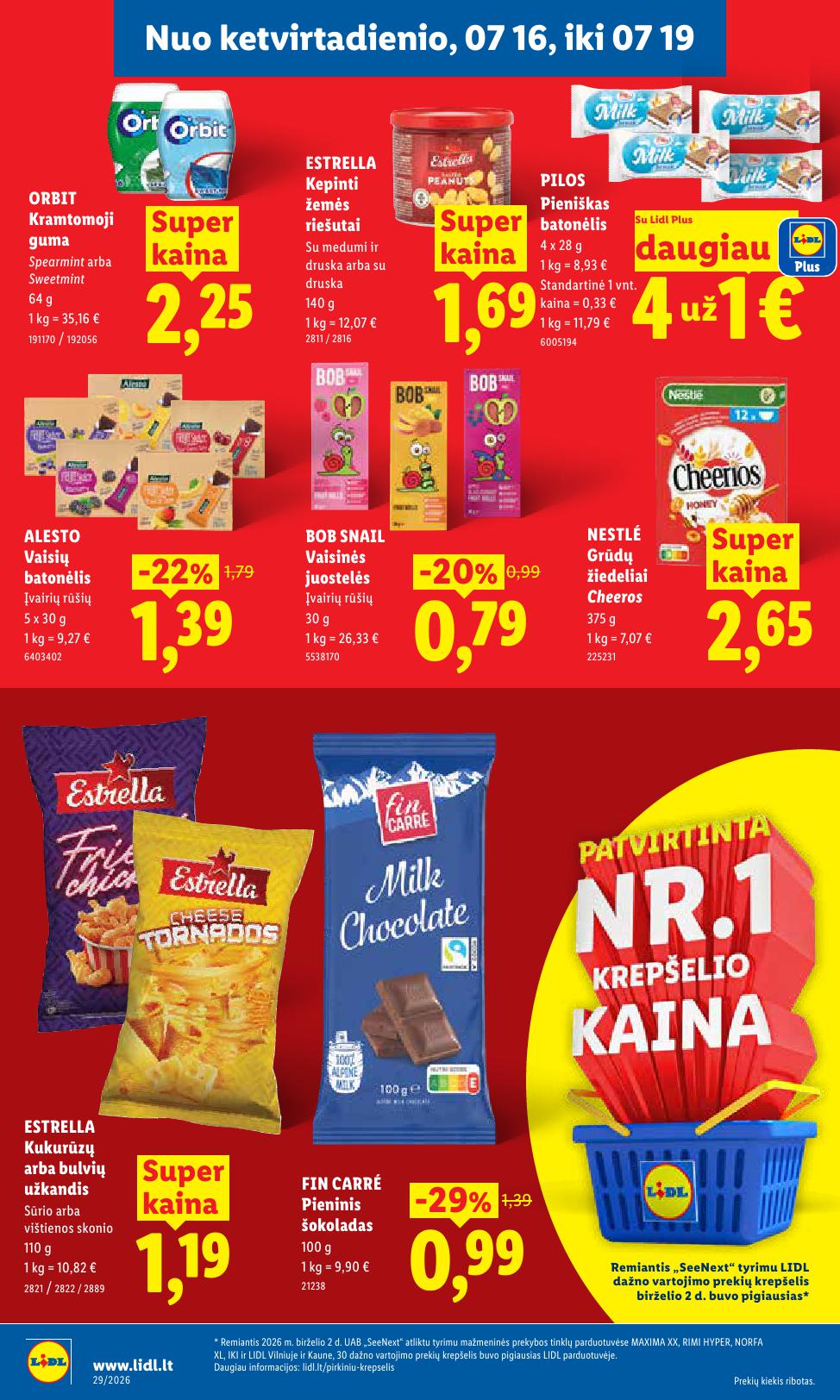 Naujausias LIDL kaininis katalogas 2026.07.13 - 2026.07.19