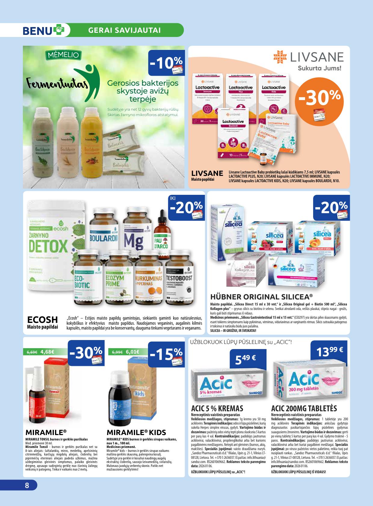 BENU vaistinės akcijų ir nuolaidų leidinys 2026.04.01 - 2026.04.30