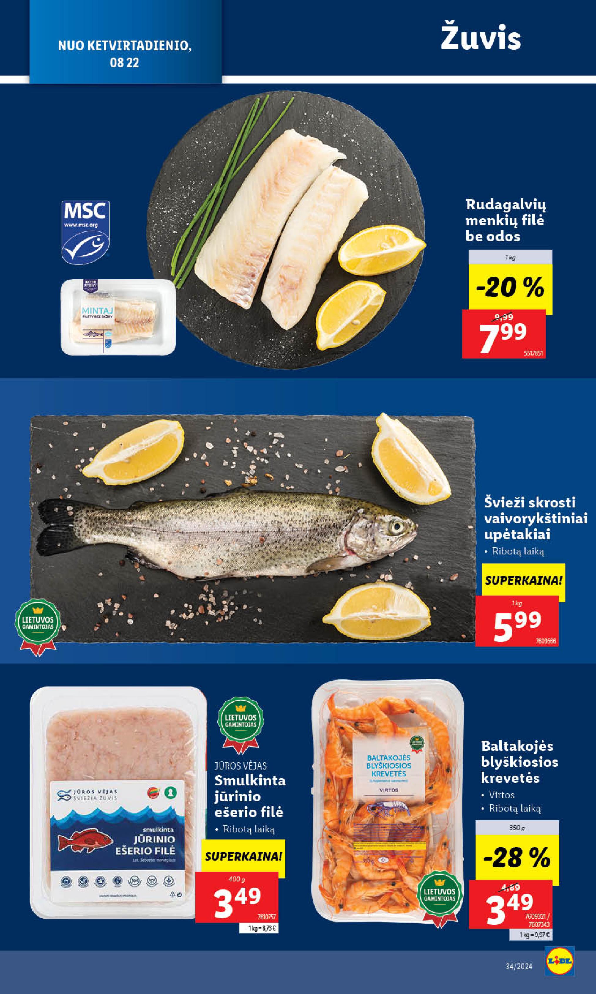 Naujausias LIDL kaininis katalogas 2024.08.19 - 2024.08.25