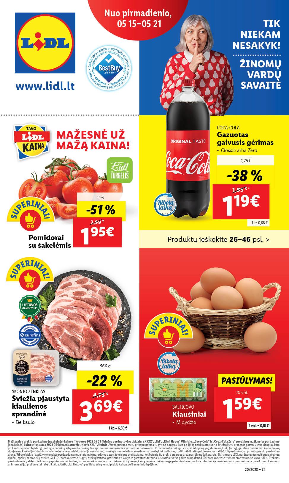 Naujausias LIDL kaininis katalogas 2023.05.15 - 2023.05.21