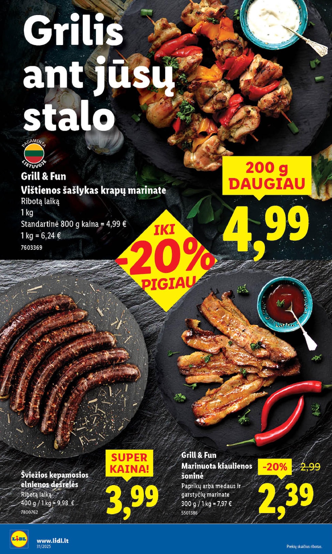 Naujausias LIDL kaininis katalogas 2025.07.28 - 2025.08.03