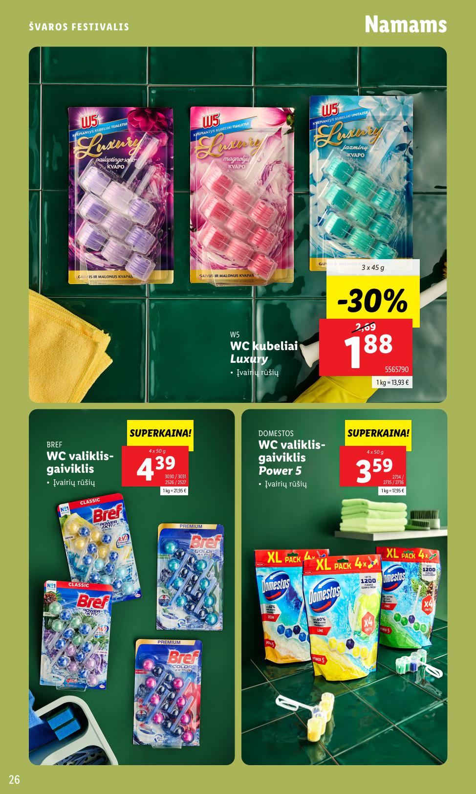 LIDL katalogas "Švaros festivalis" galioja nuo kovo 3