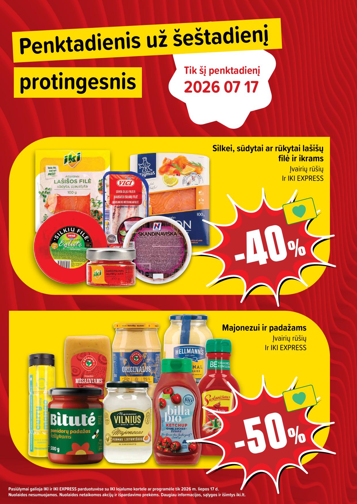Naujausias IKI kaininis katalogas 2026.07.13 - 2026.07.19