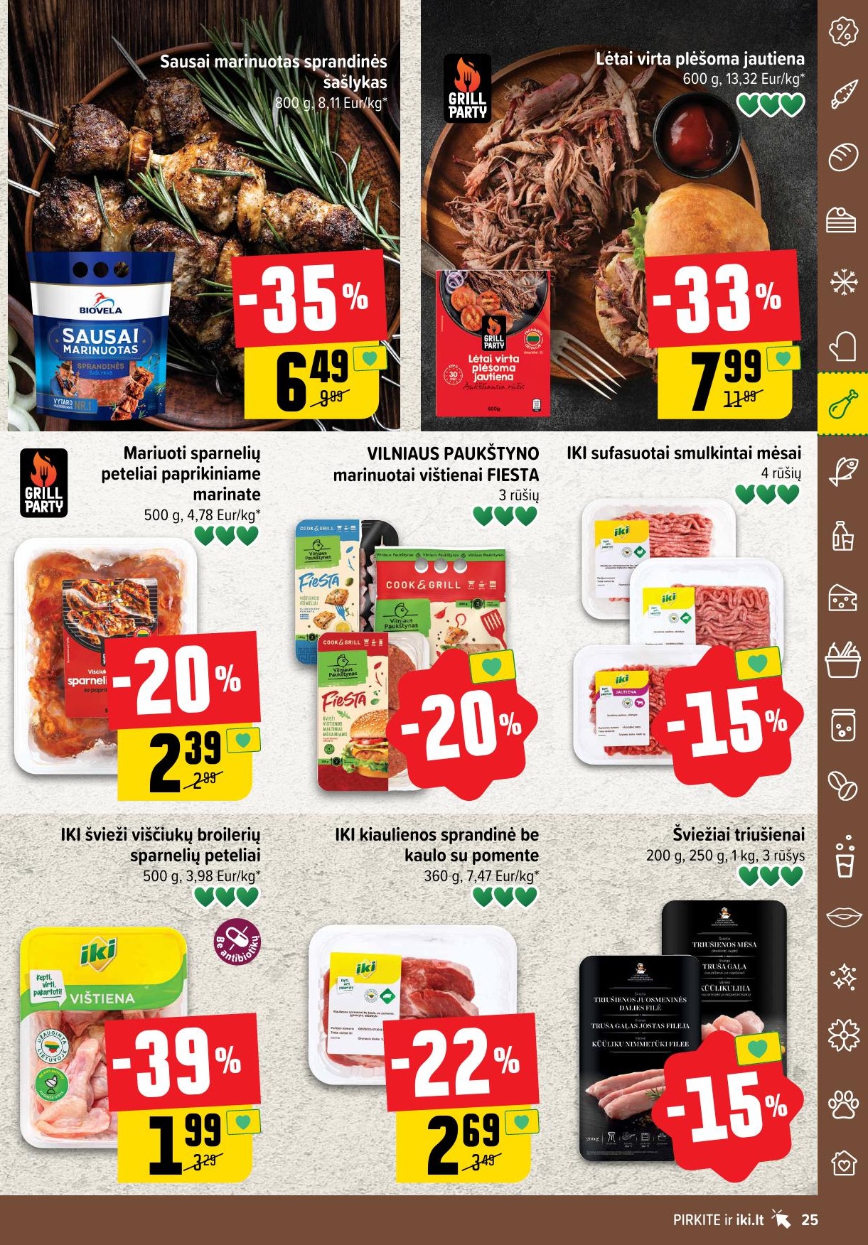 IKI SAVAITĖLĖ akcijų ir nuolaidų leidinys Nr.34 2025.08.18 - 2025.08.24