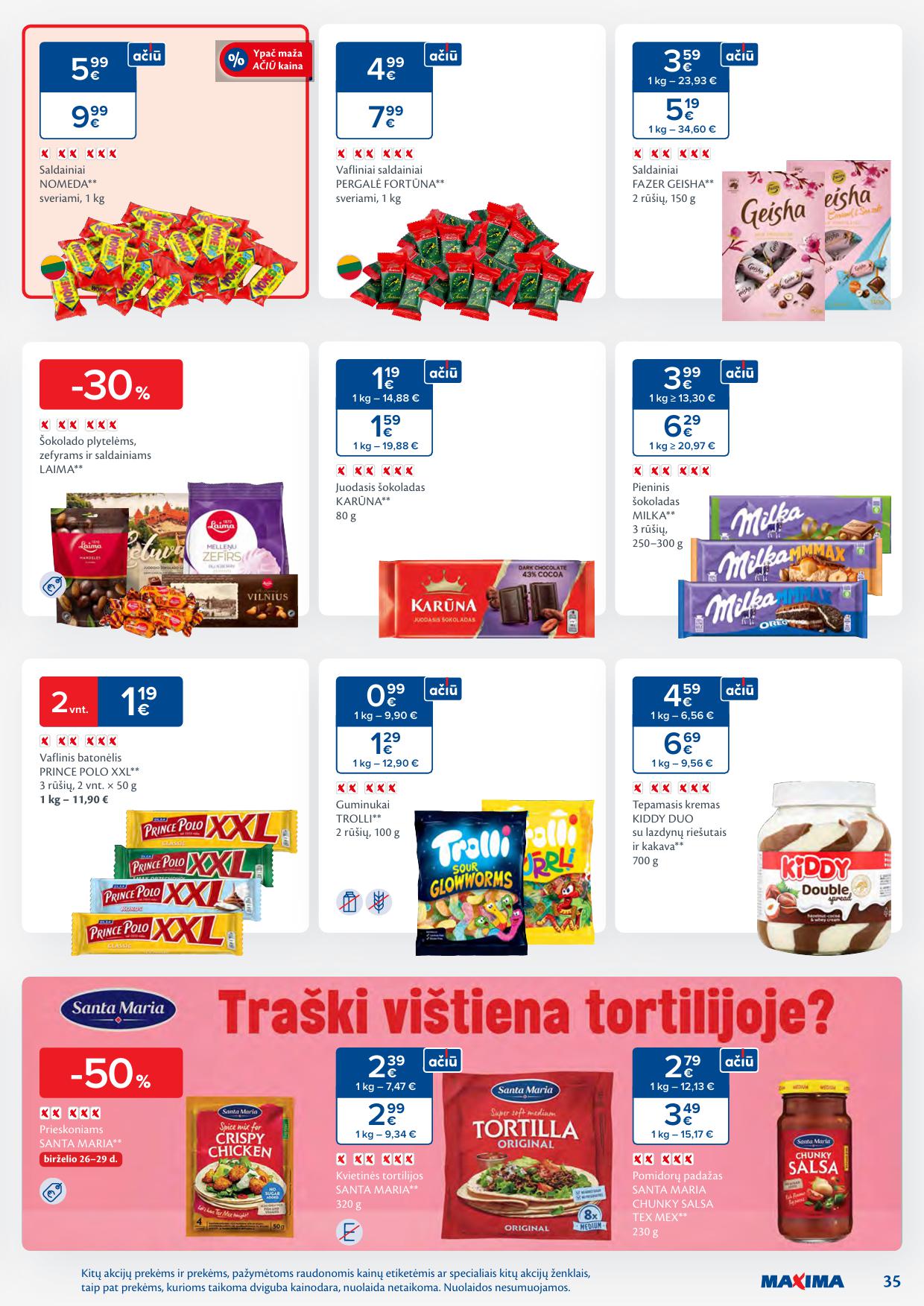Naujausias MAXIMA kaininis katalogas 2025.06.24 - 2025.06.30