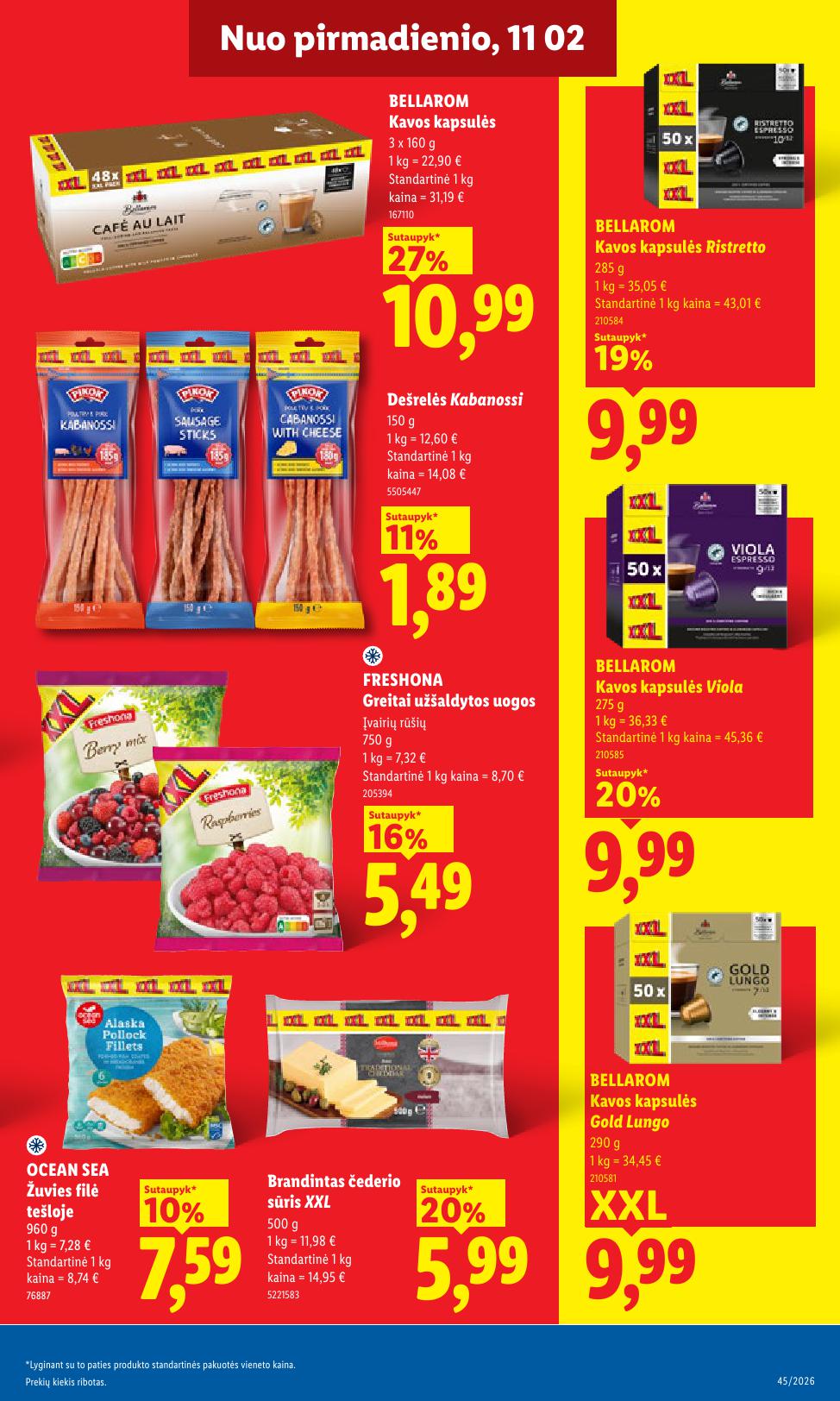 Naujausias LIDL kaininis katalogas 2026.11.02 - 2026.11.08