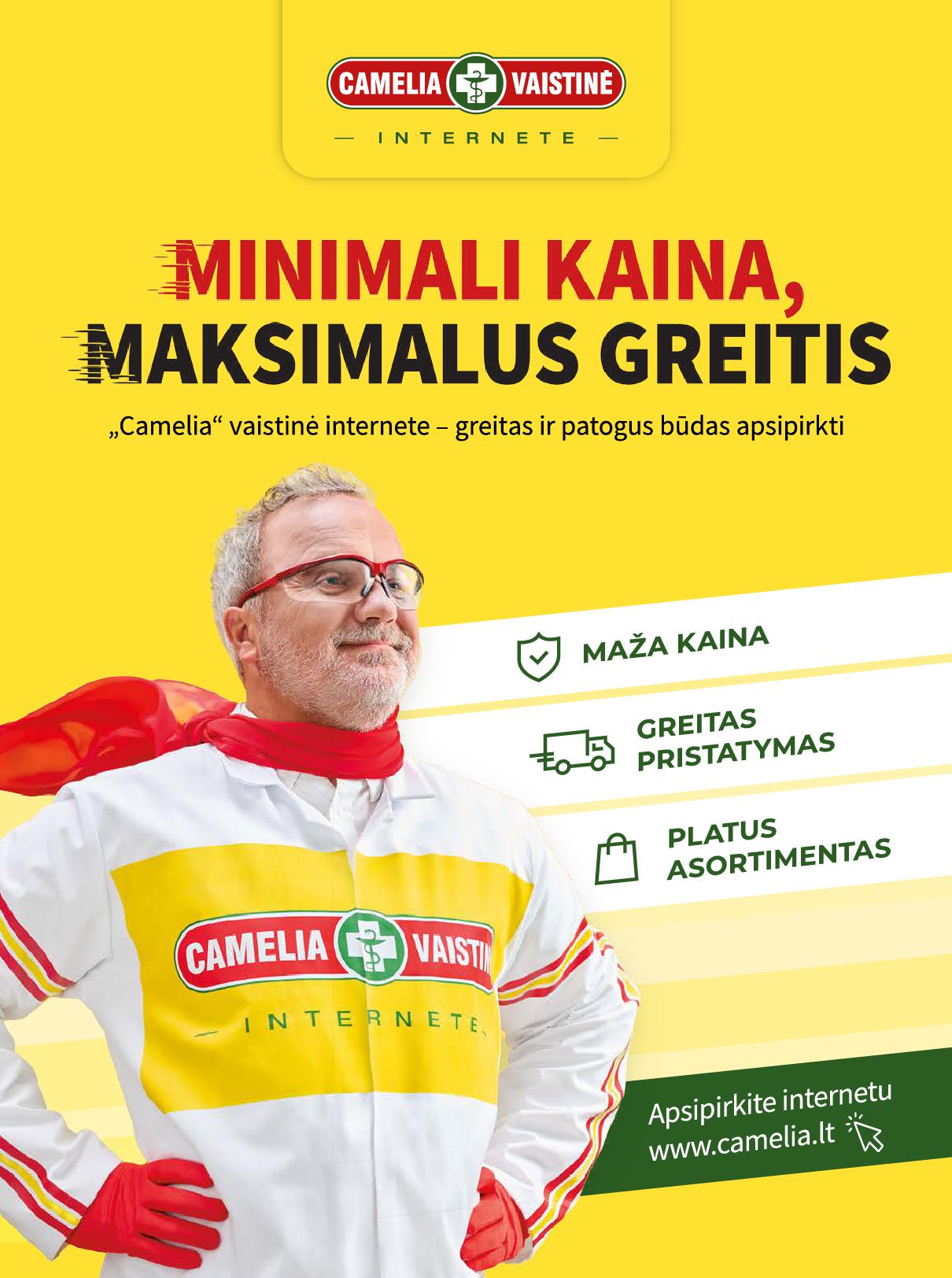 CAMELIA vaistinės akcijų leidinys 2026.09.01 - 2026.09.30