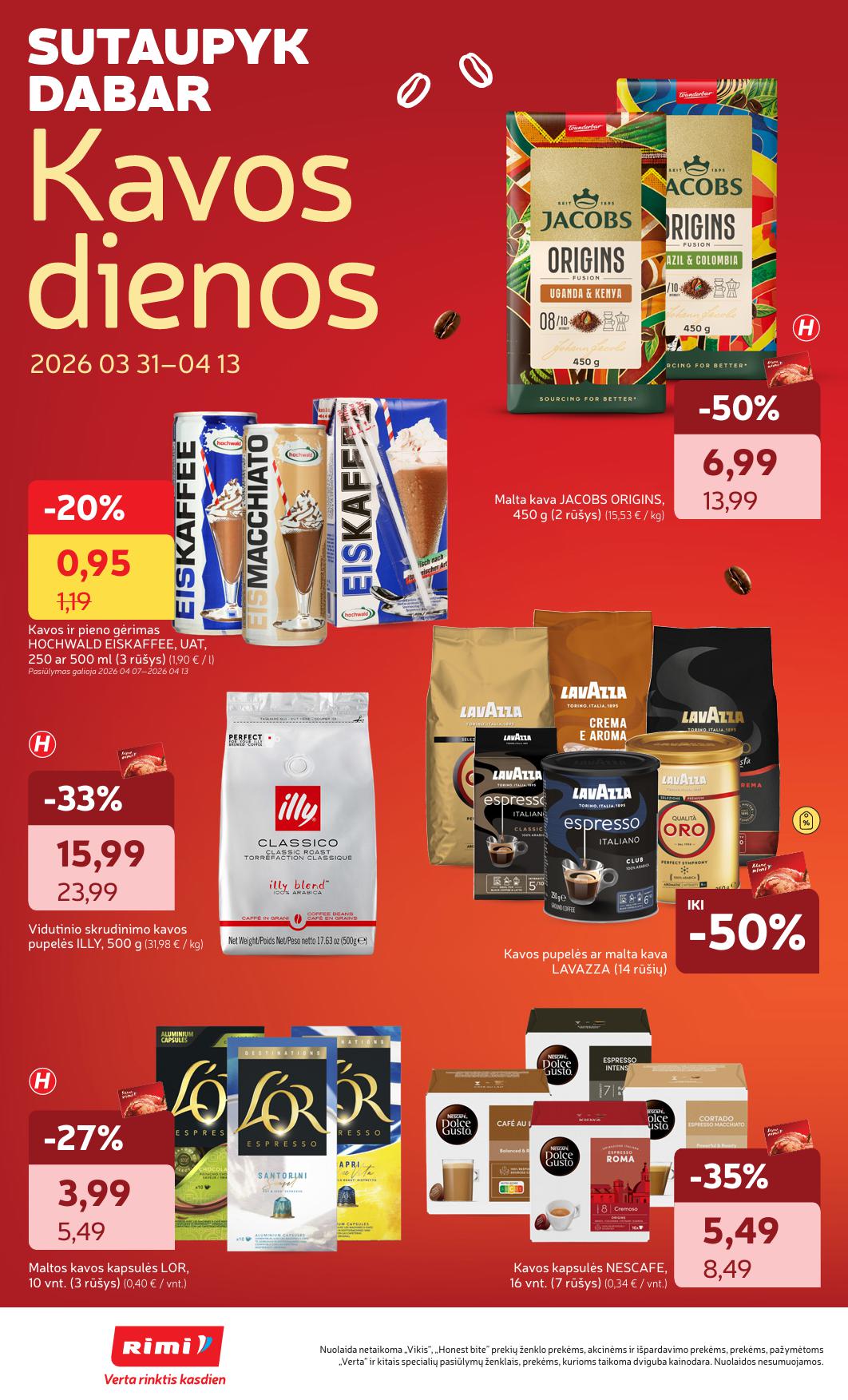 Naujausias RIMI kaininis katalogas 2026.04.07 - 2026.04.13
