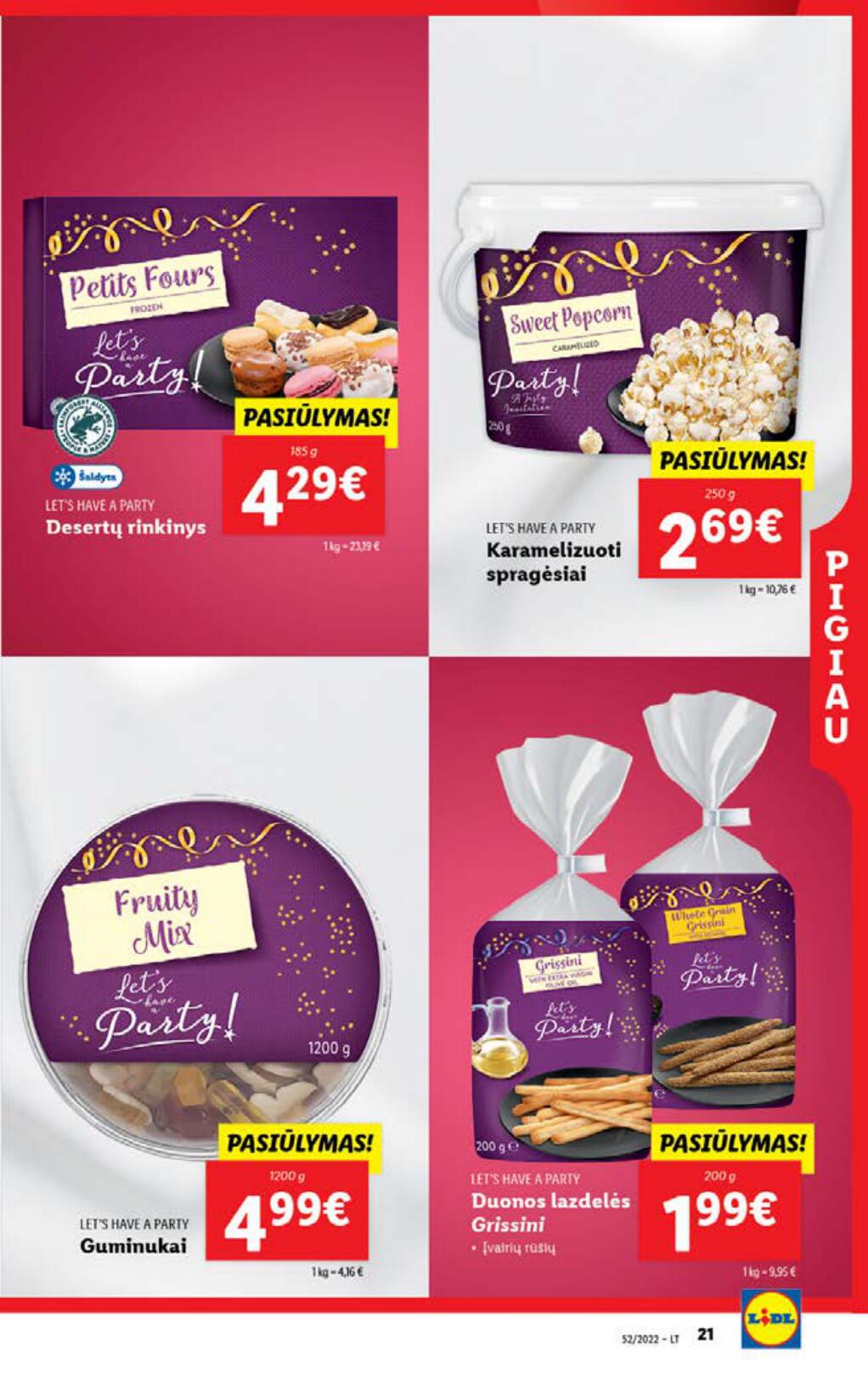 Naujausias LIDL kaininis katalogas 2022.12.26 - 2023.01.01