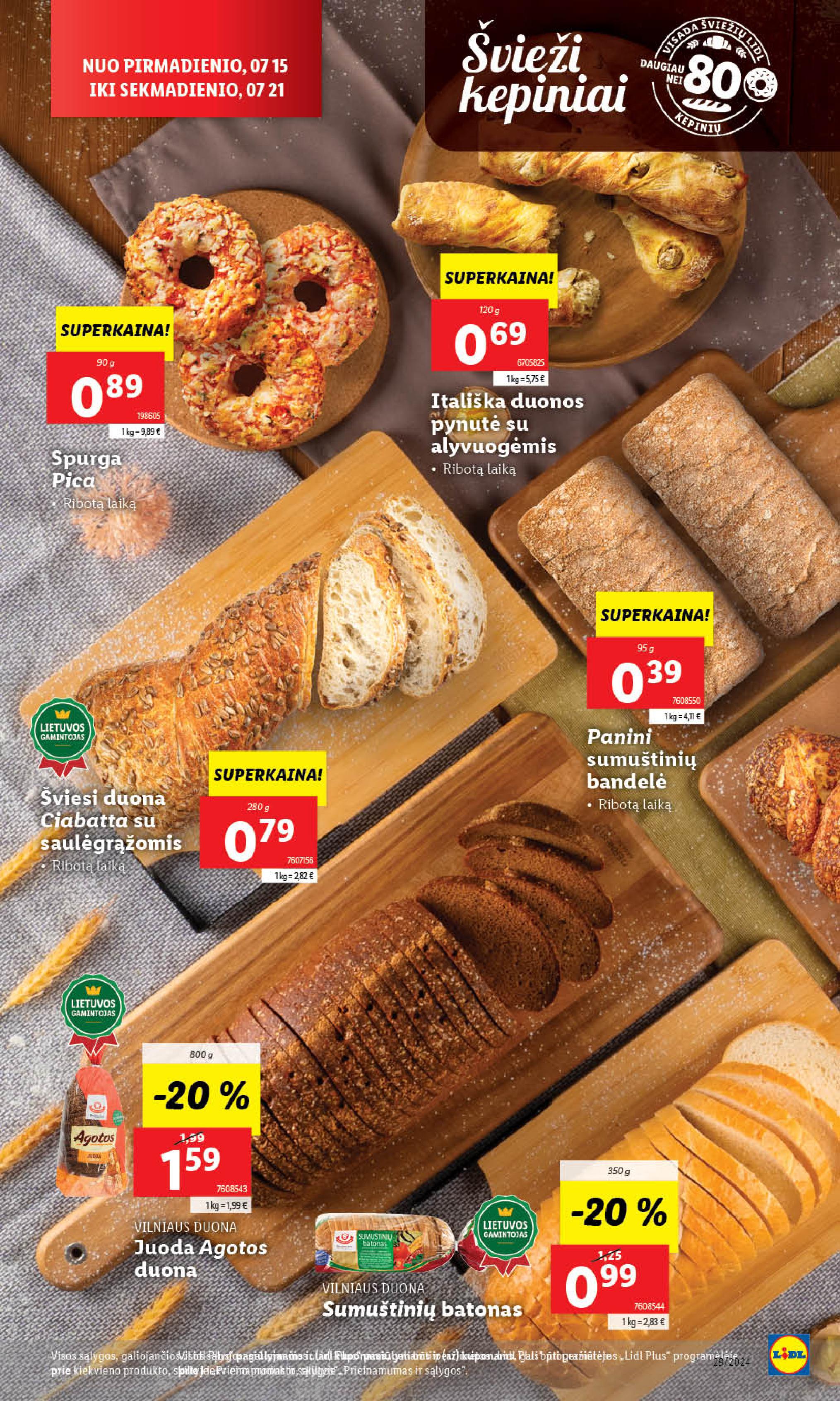 Naujausias LIDL kaininis katalogas 2024.07.15 - 2024.07.21