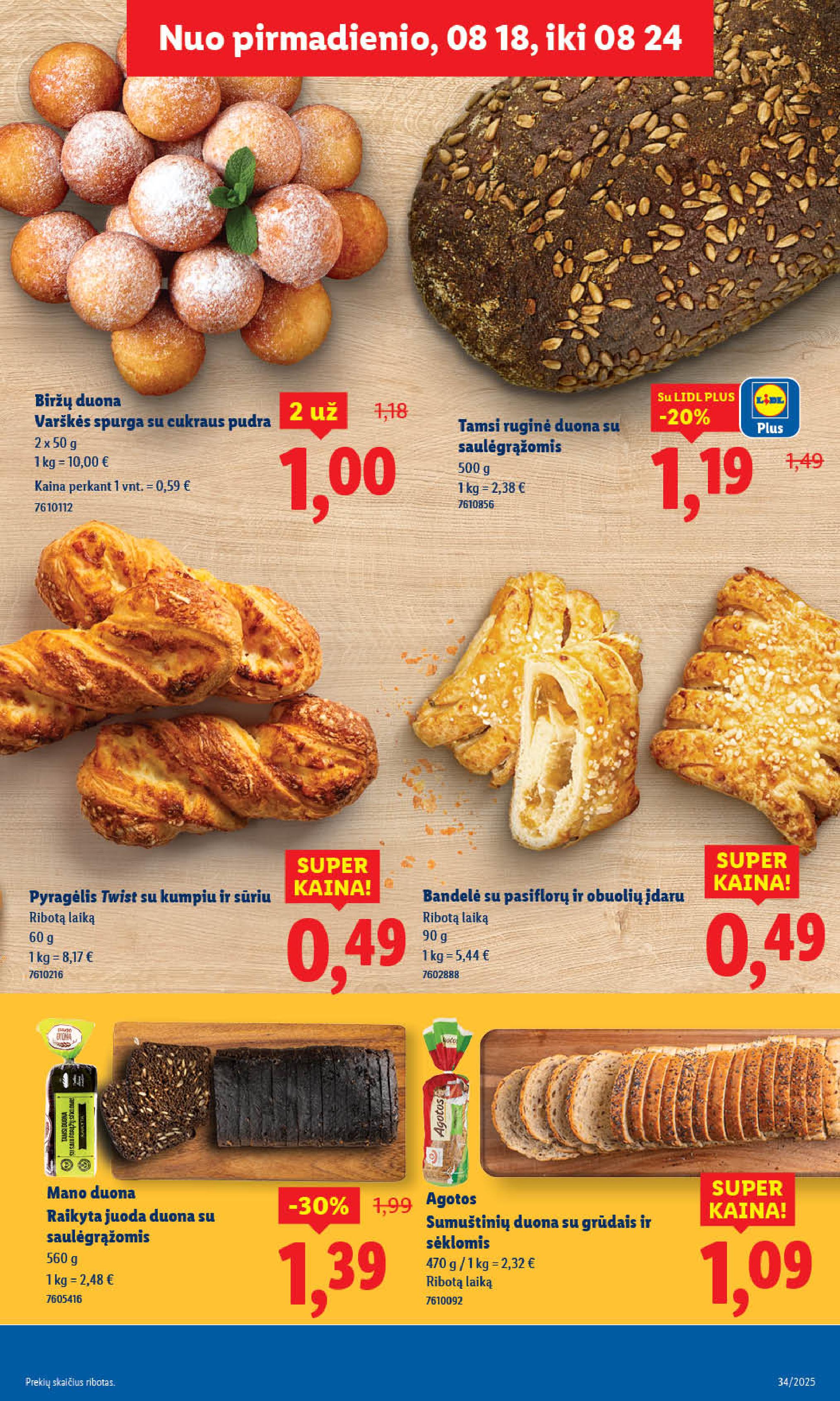 Naujausias LIDL kaininis katalogas 2025.08.18 - 2025.08.24