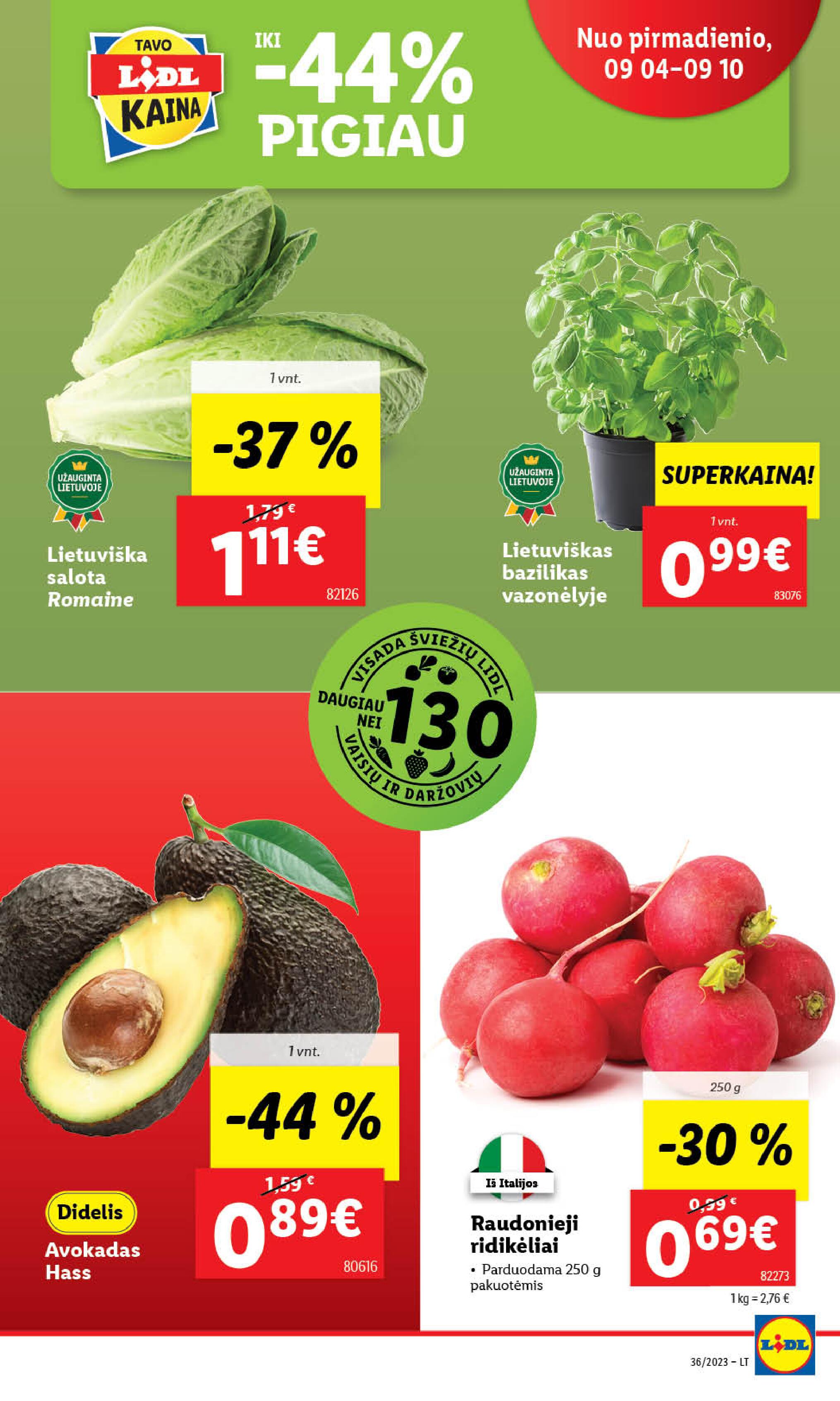 Naujausias LIDL kaininis katalogas 2023.09.04 - 2023.09.10