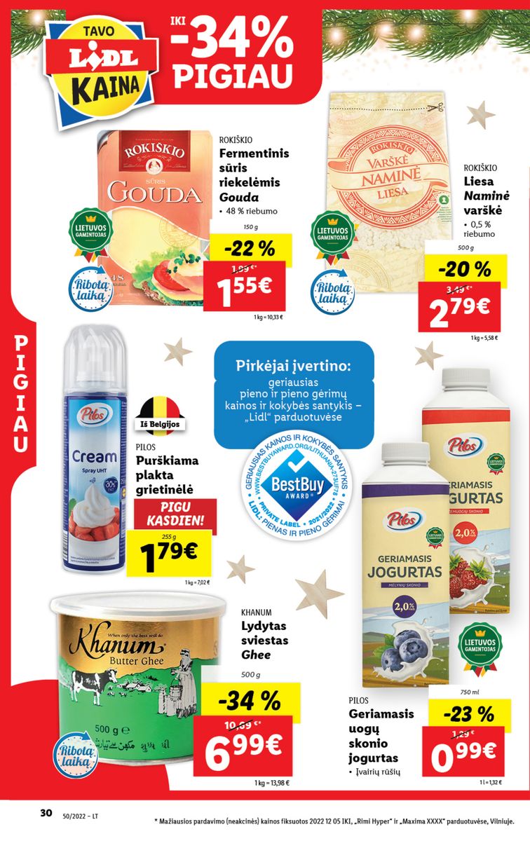 Naujausias LIDL kaininis katalogas 2022.12.12 - 2022.12.18