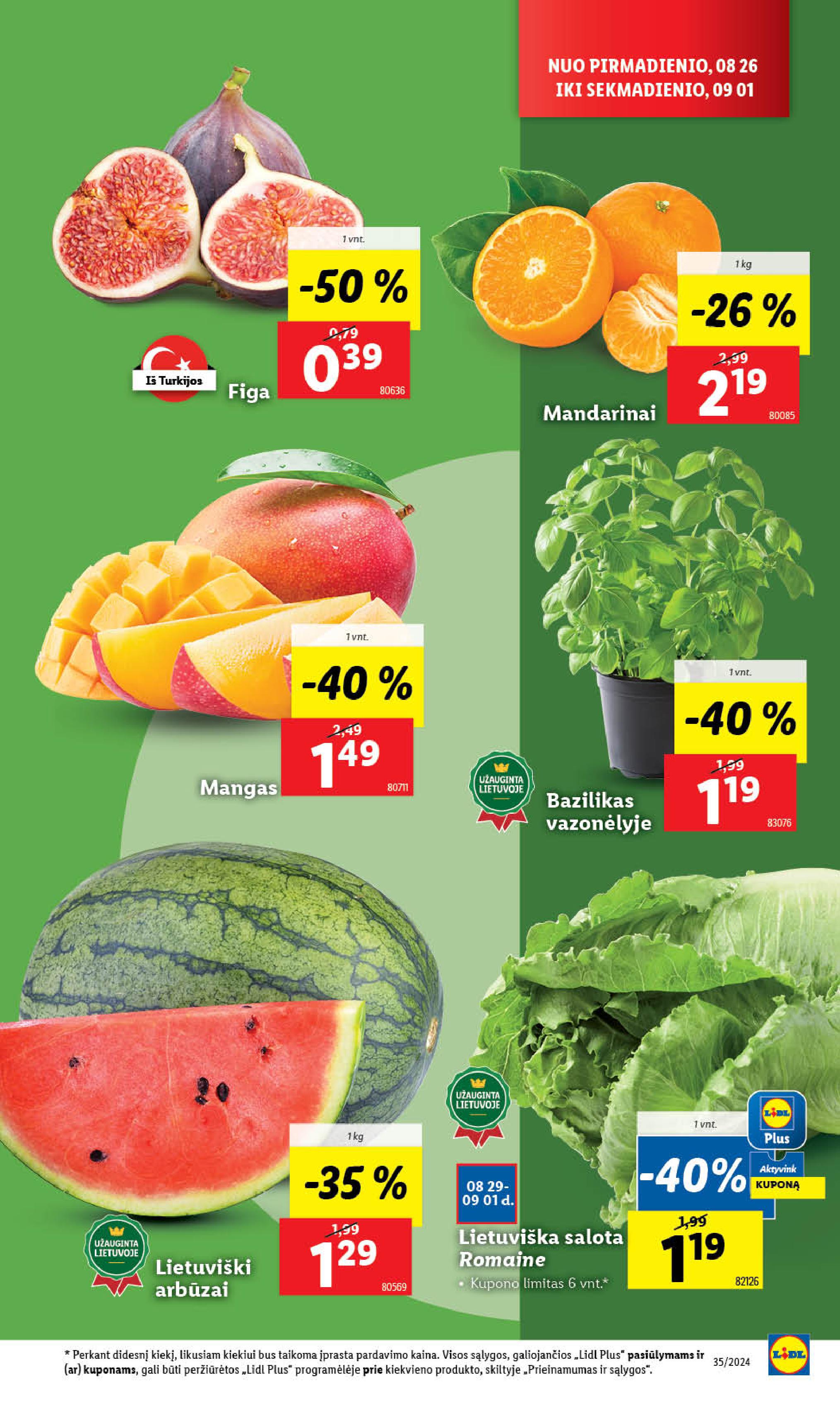Naujausias LIDL kaininis katalogas 2024.08.26 - 2024.09.01