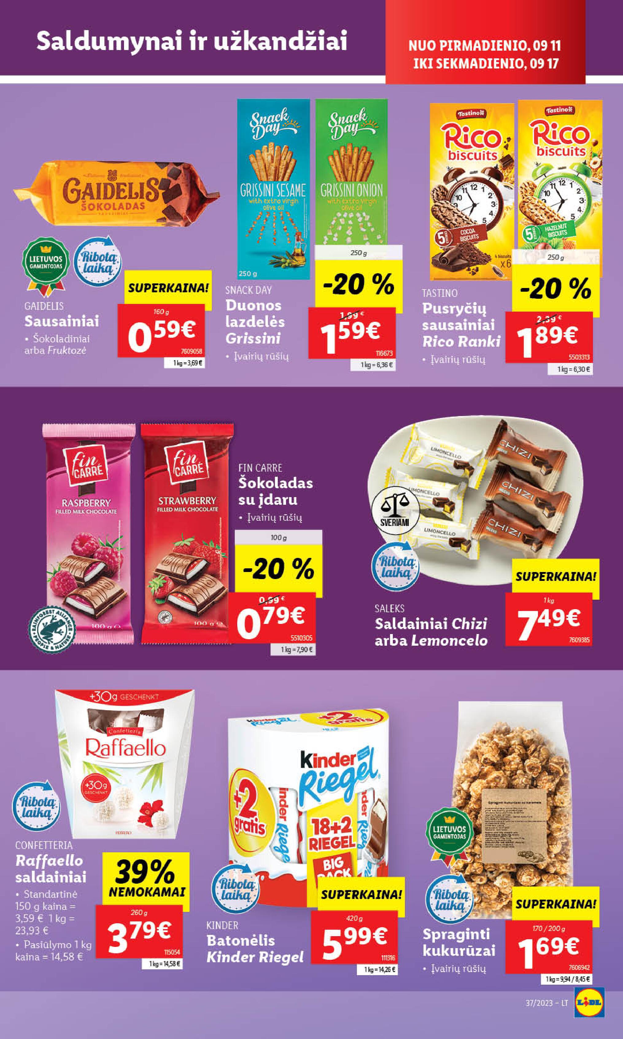 Naujausias LIDL kaininis katalogas 2023.09.11 - 2023.09.17