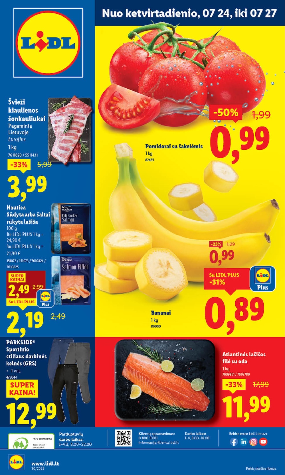 Naujausias LIDL kaininis katalogas 2025.07.21 - 2025.07.27