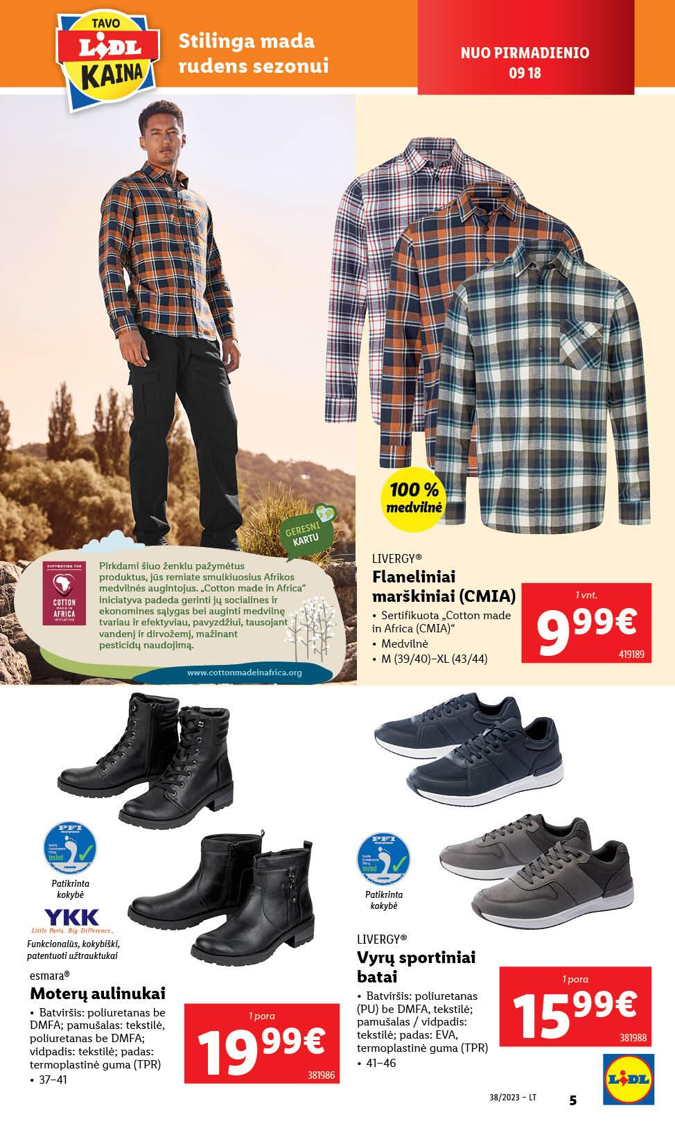 LIDL ne maisto prekių leidinys 2023.09.18 - 2023.09.24.