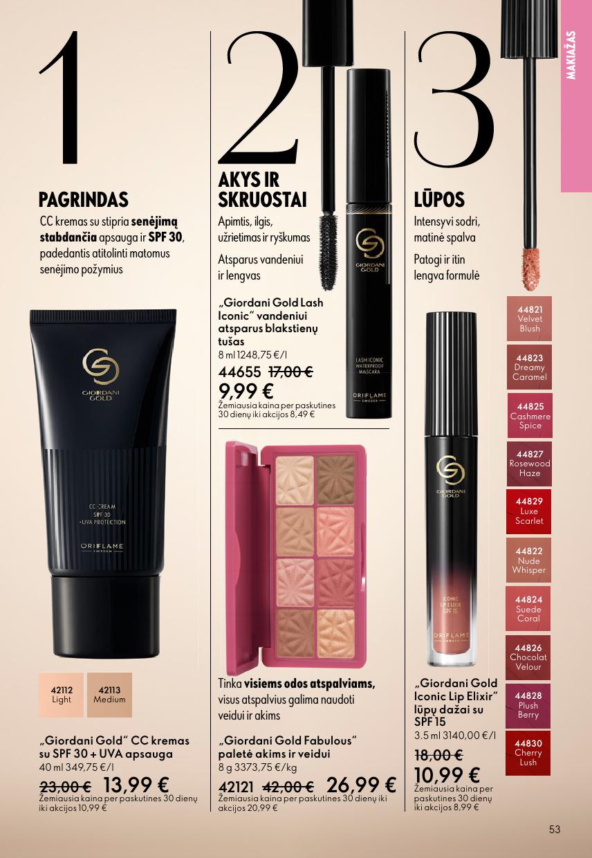 Naujas ORIFLAME katalogas galioja 2026.04.22 - 2026.05.12