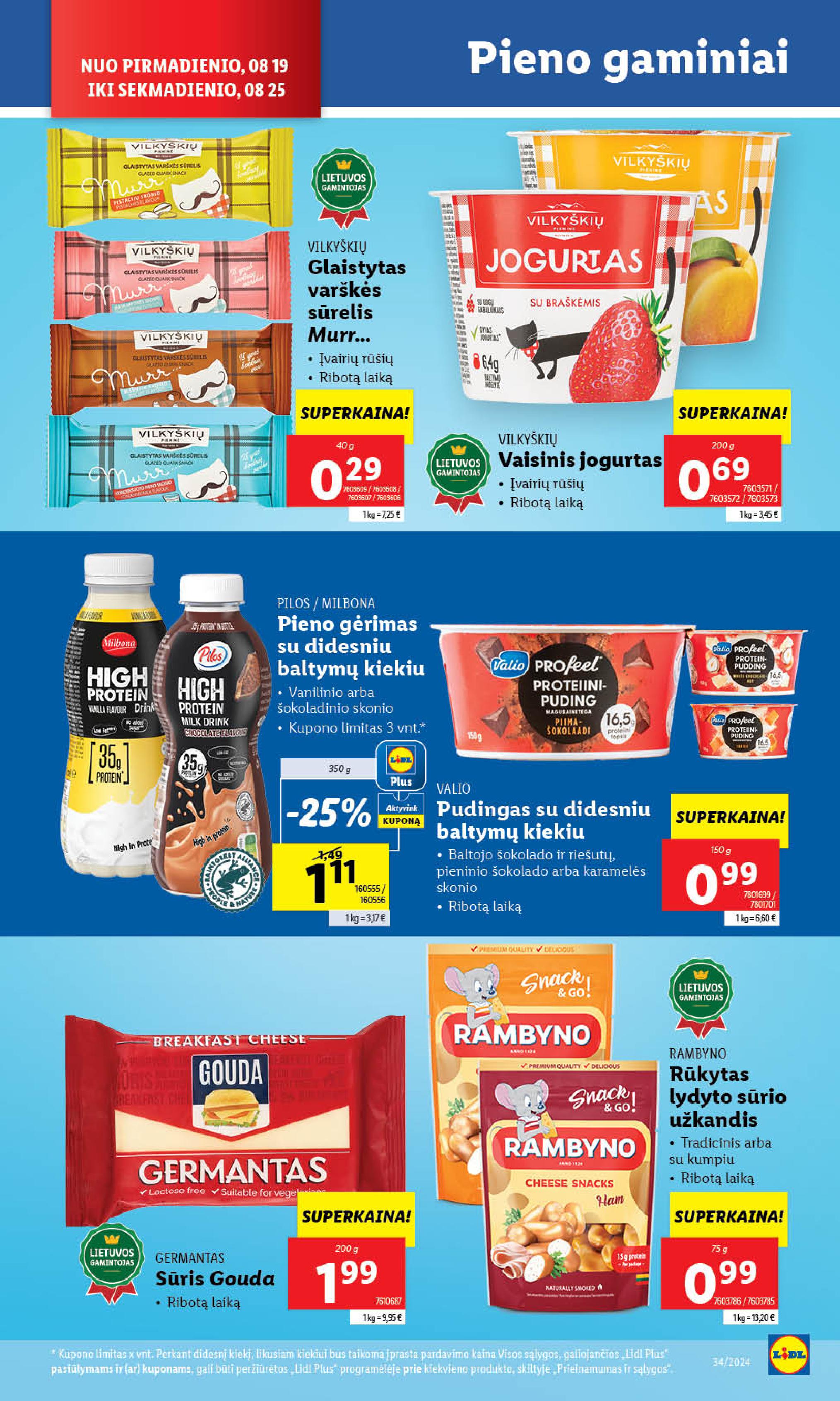 Naujausias LIDL kaininis katalogas 2024.08.19 - 2024.08.25