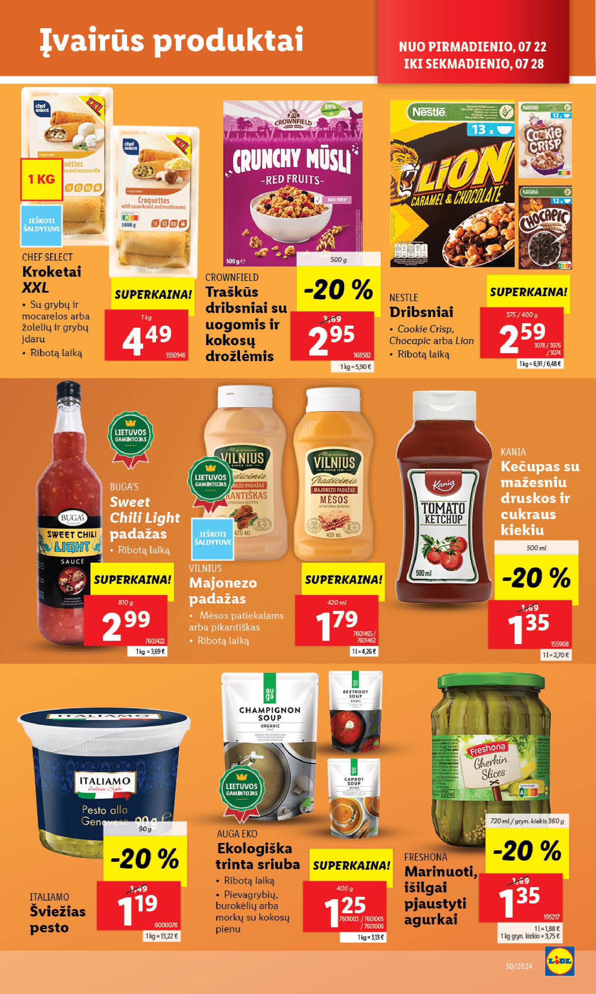 Naujausias LIDL kaininis katalogas 2024.07.22 - 2024.07.28