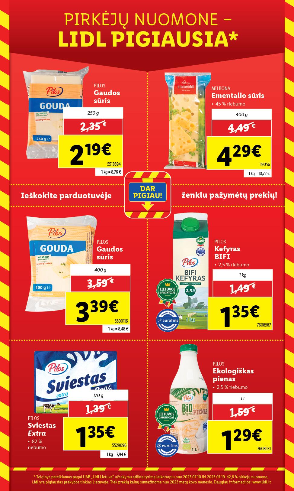 LIDL katalogas "MAŽINAM KAINAS!"