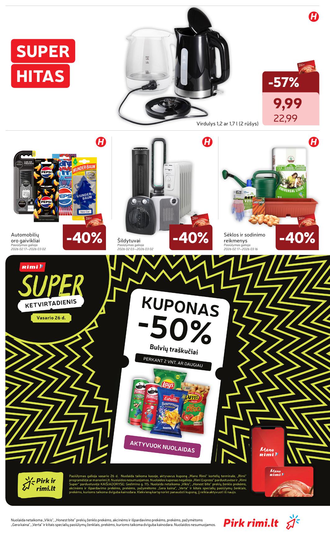 Naujausias RIMI kaininis katalogas 2026.02.24 - 2026.03.02