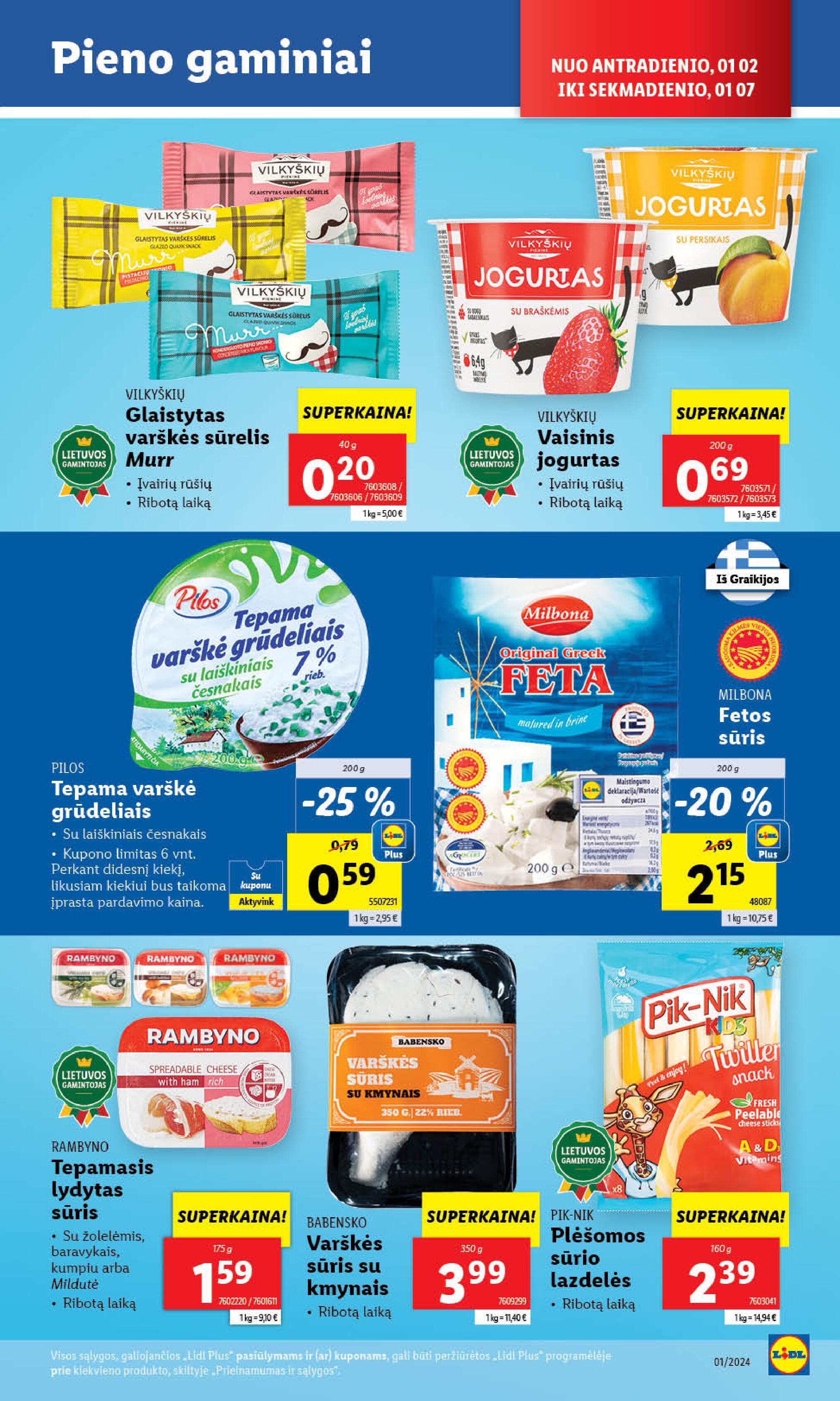 Naujausias LIDL kaininis katalogas 2024.01.02 - 2024.01.07