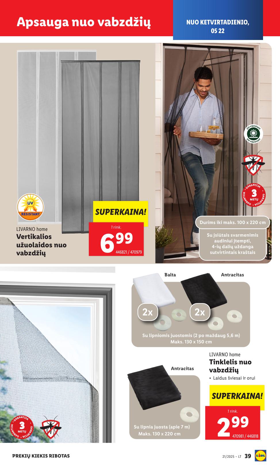 LIDL ne maisto prekių leidinys 2025.05.19 - 2025.05.25