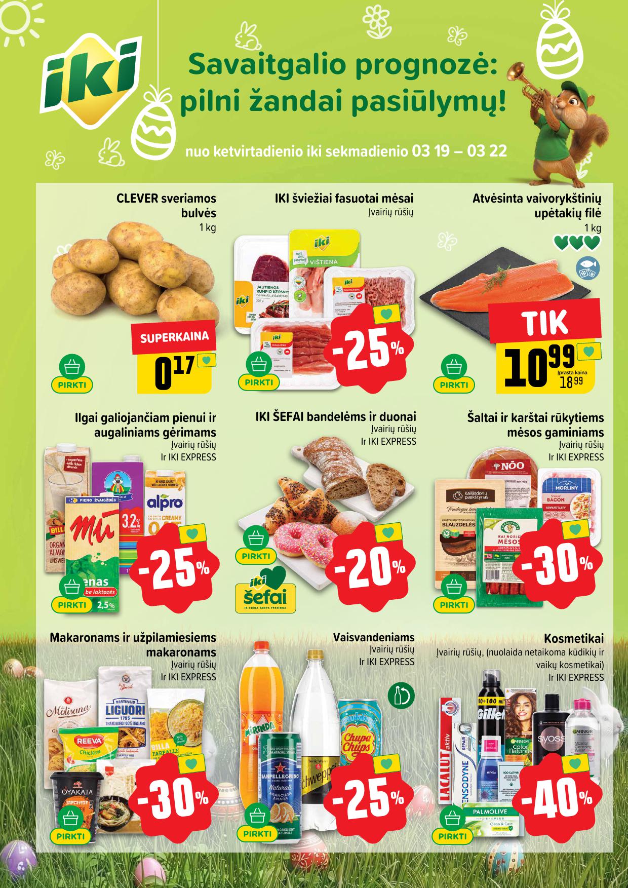 Naujausias IKI kaininis katalogas 2026.03.16 - 2026.03.22