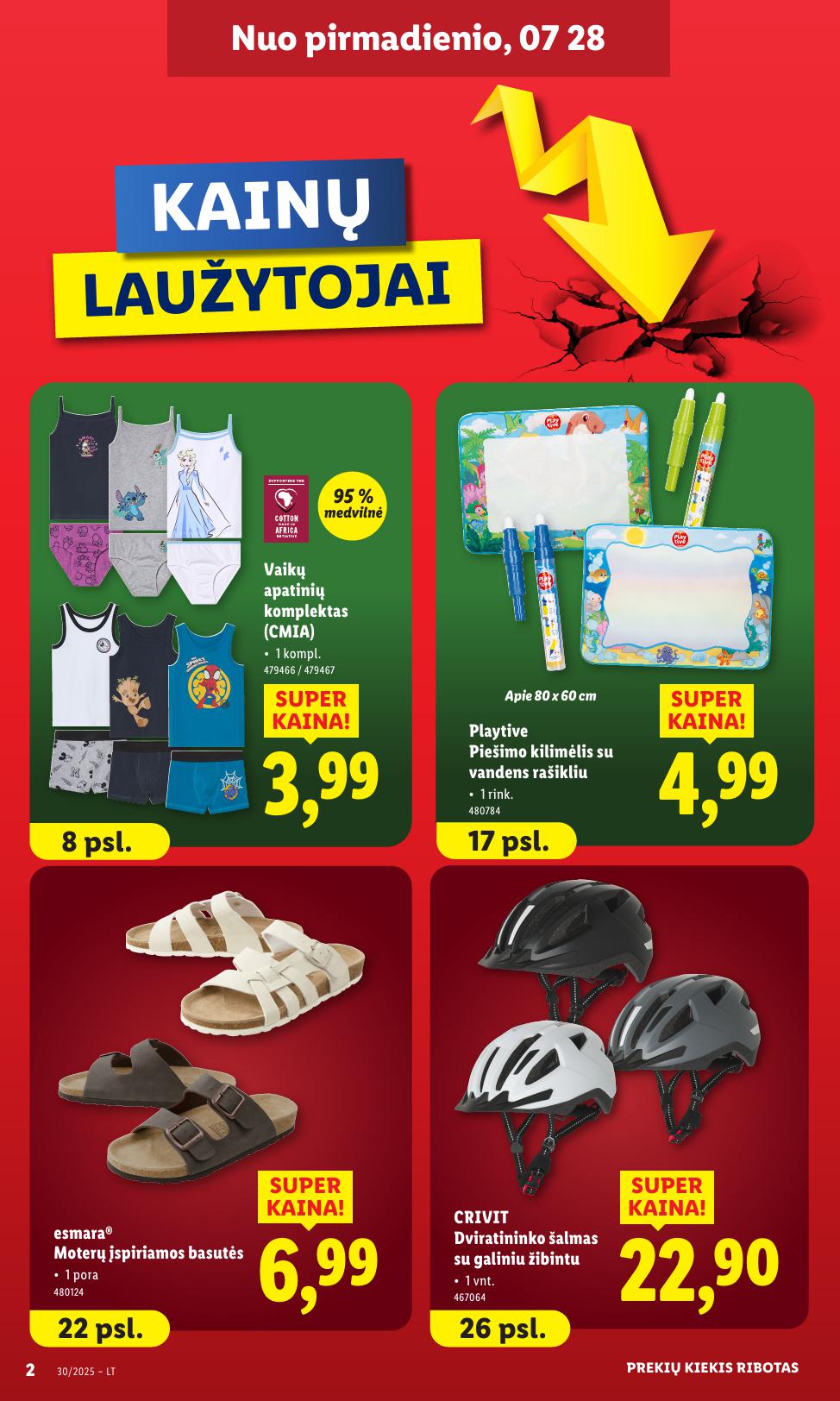 LIDL ne maisto prekių leidinys 2025.07.28 - 2025.08.03