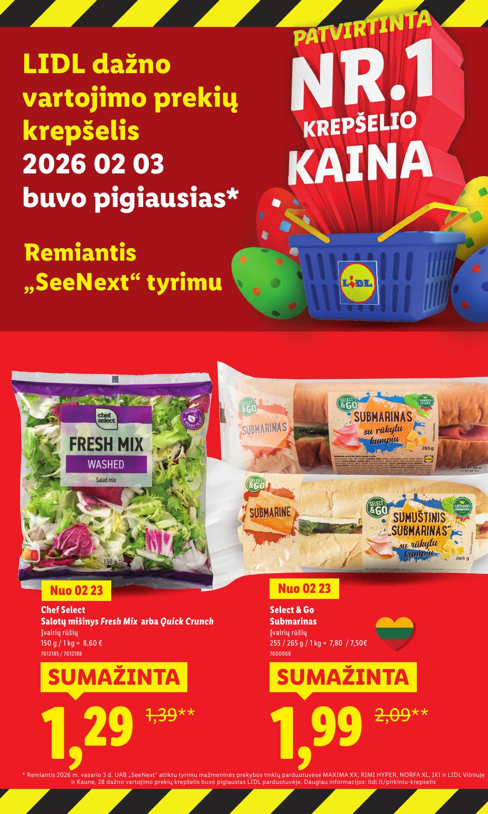 LIDL katalogas "Didysis kainų mažinimas"