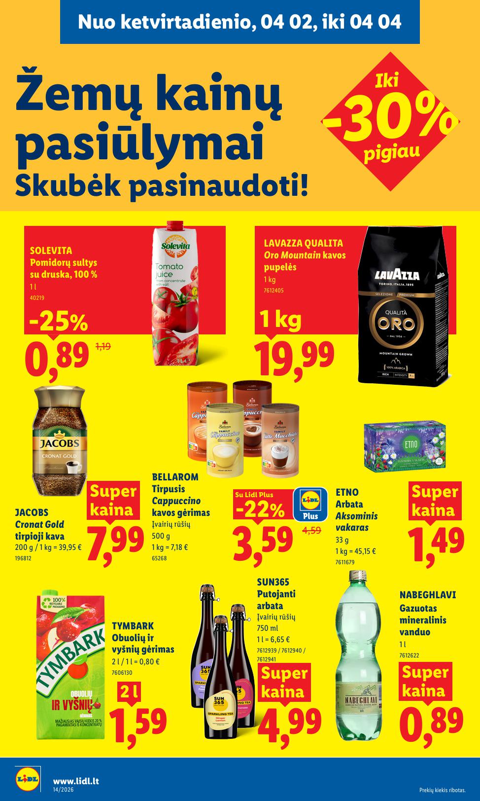 Naujausias LIDL kaininis katalogas 2026.03.30 - 2026.04.04