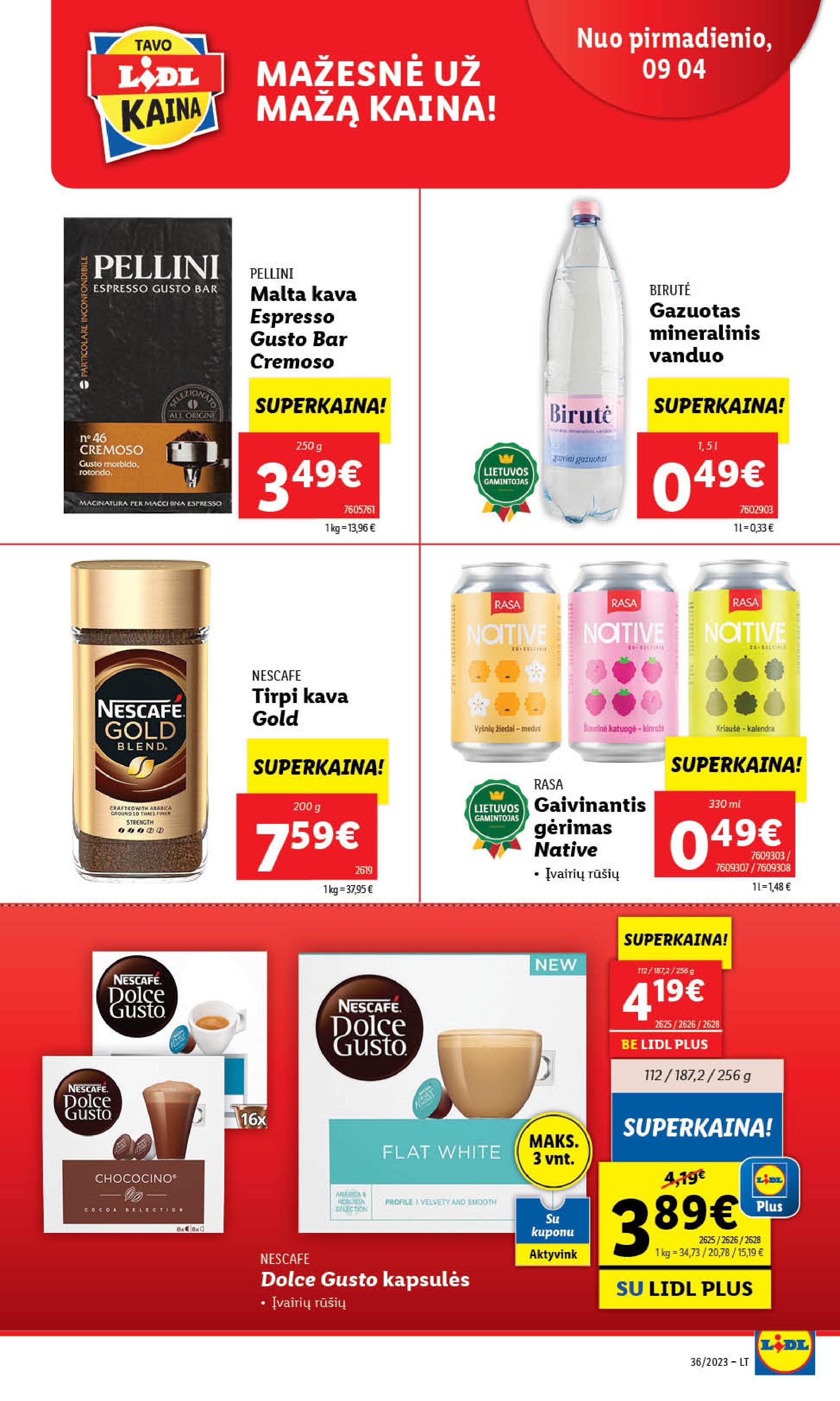 Naujausias LIDL kaininis katalogas 2023.09.04 - 2023.09.10