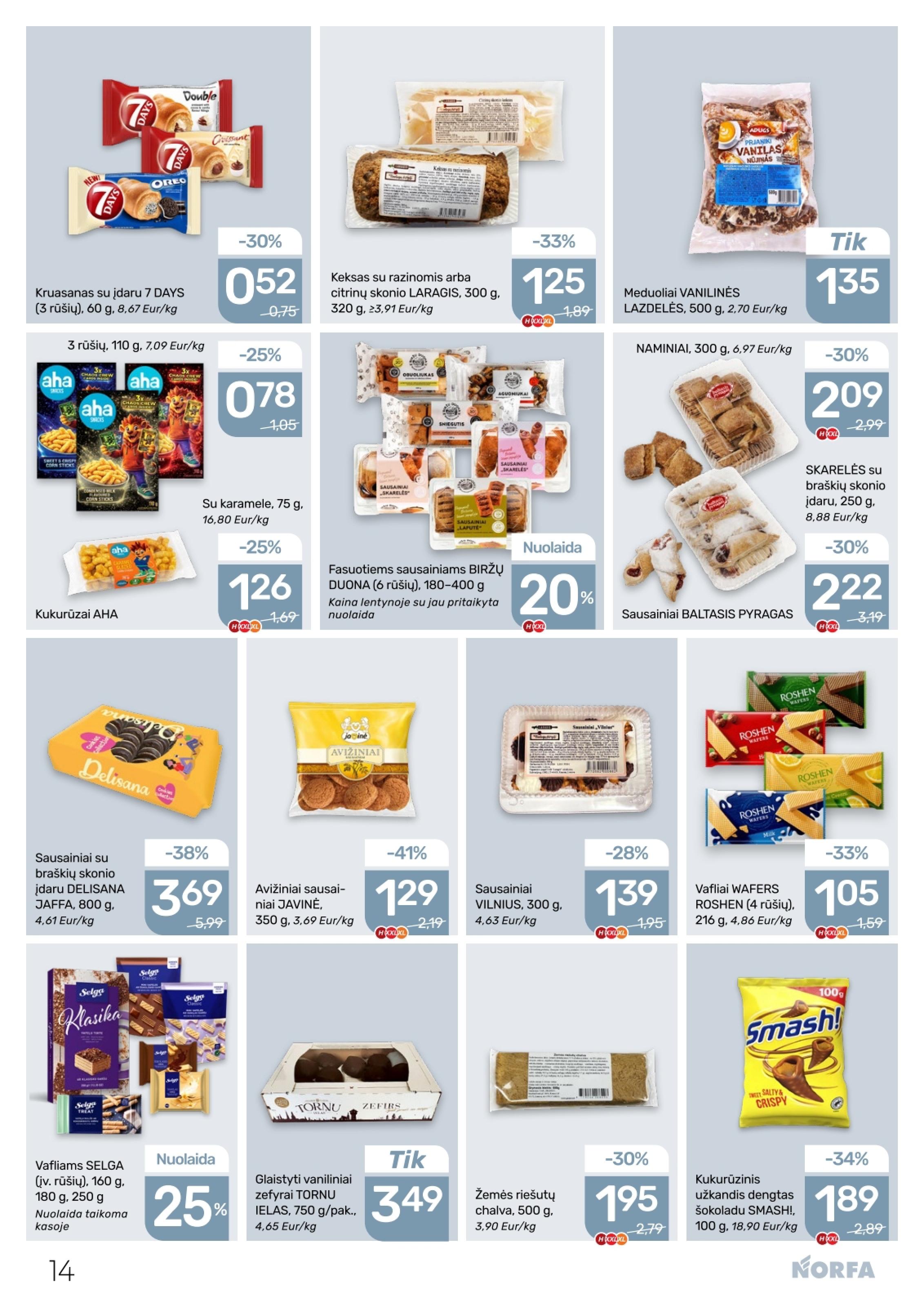 Naujausias NORFA kaininis katalogas 2026.04.02 - 2026.04.15