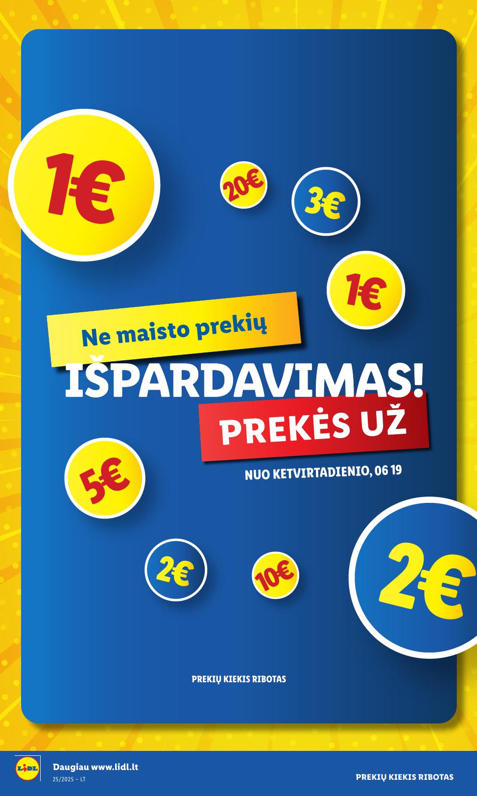 LIDL ne maisto prekių leidinys 2025.06.16 - 2025.06.22