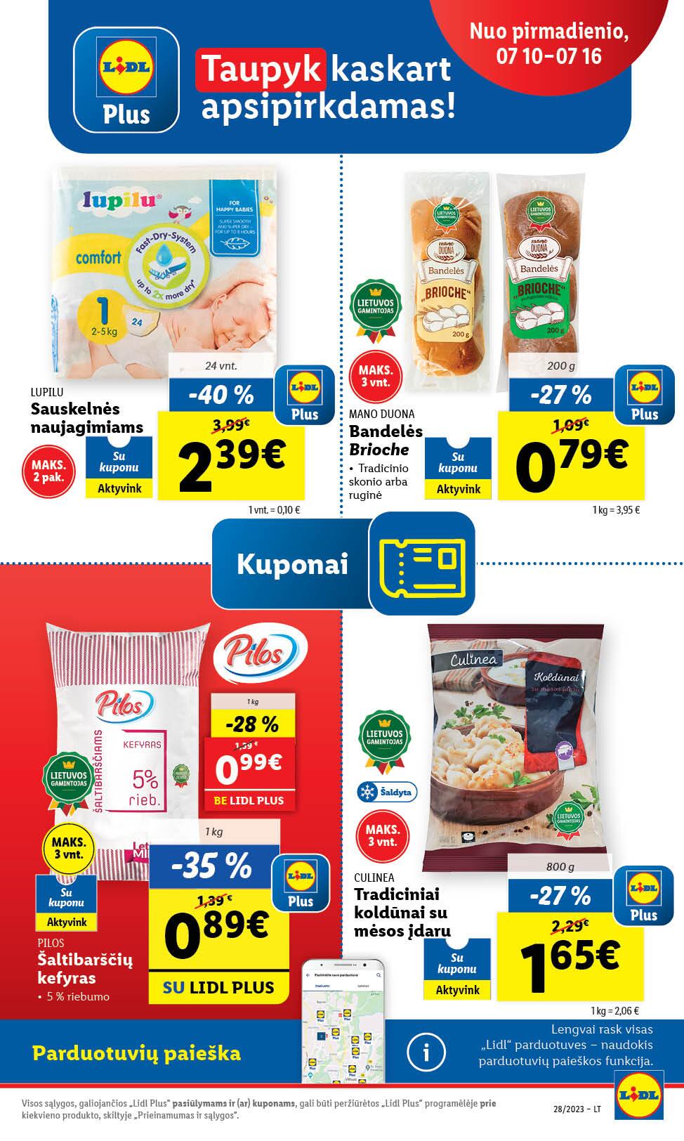 Naujausias LIDL kaininis katalogas 2023.07.10 - 2023.07.16