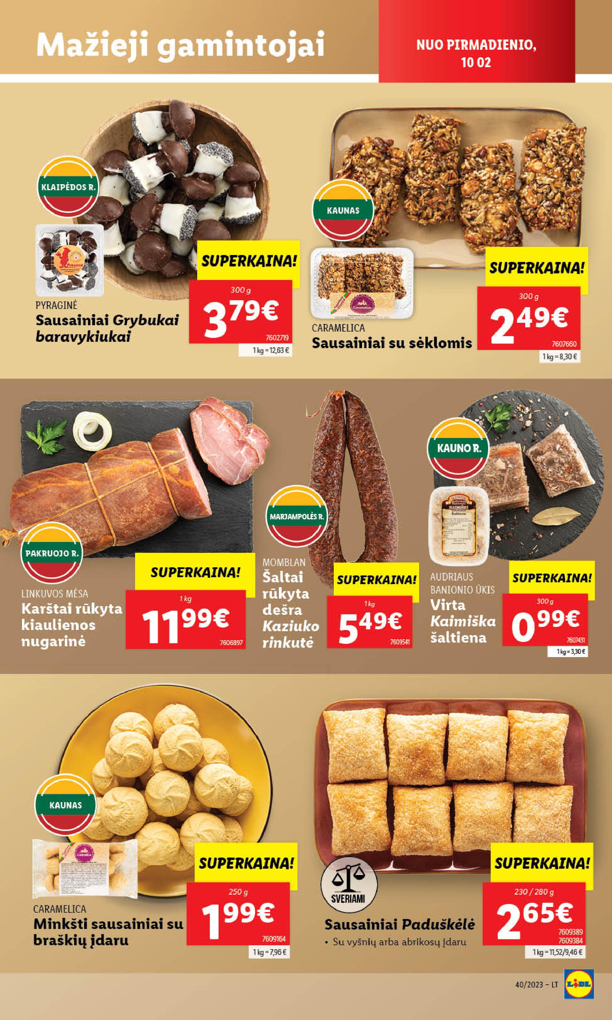 Naujausias LIDL kaininis katalogas 2023.10.02 - 2023.10.08