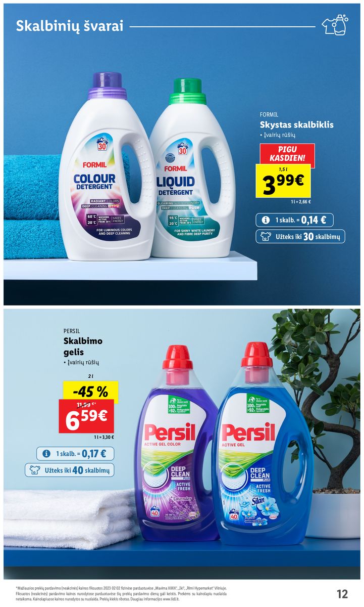 LIDL švaros prekių katalogas "Švaros festivalis" galioja nuo 2023.02.09